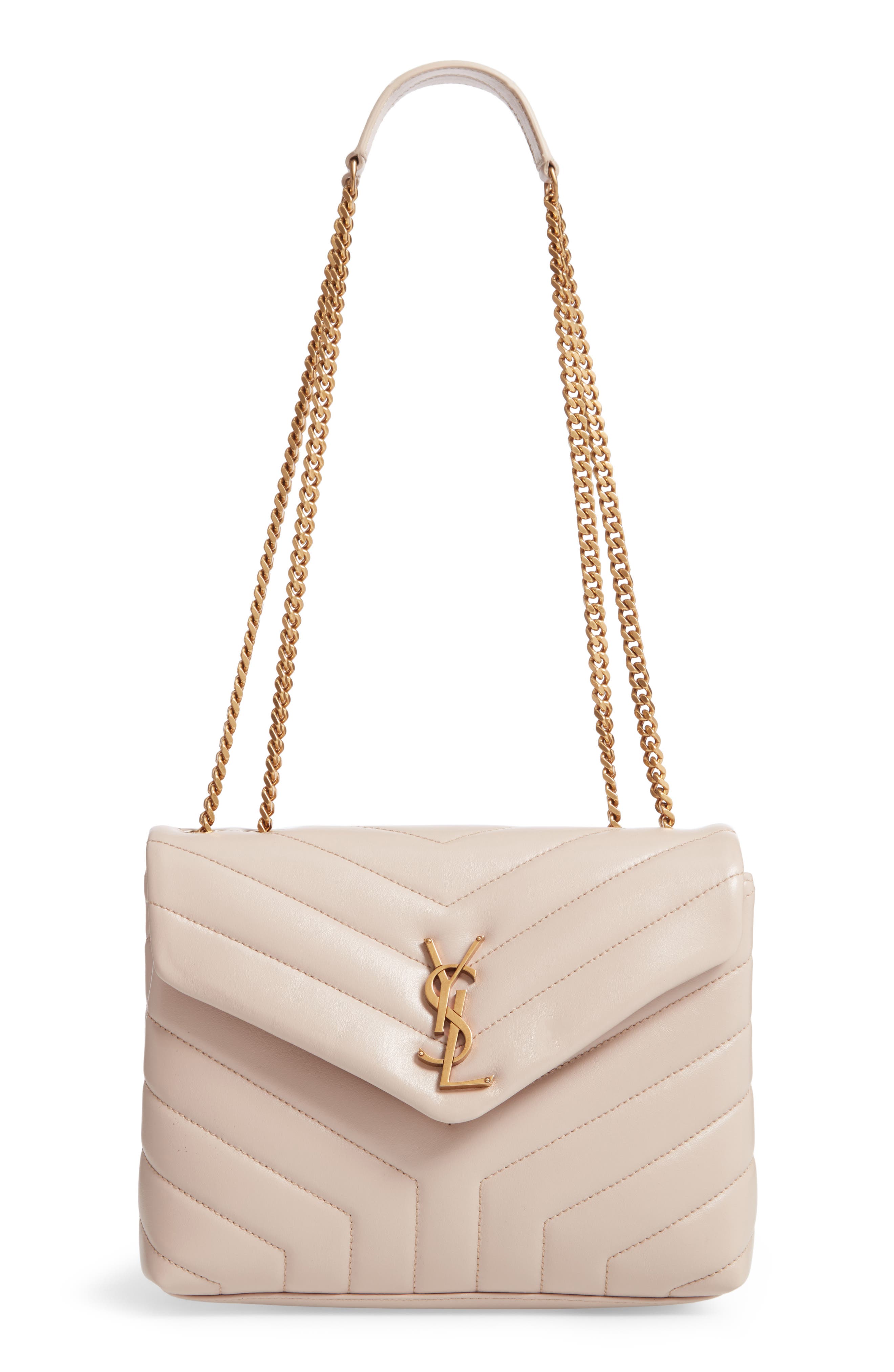 Saint Laurent Loulou Monogram Ysl Small VFlap Chain Shoulder Bag Lt