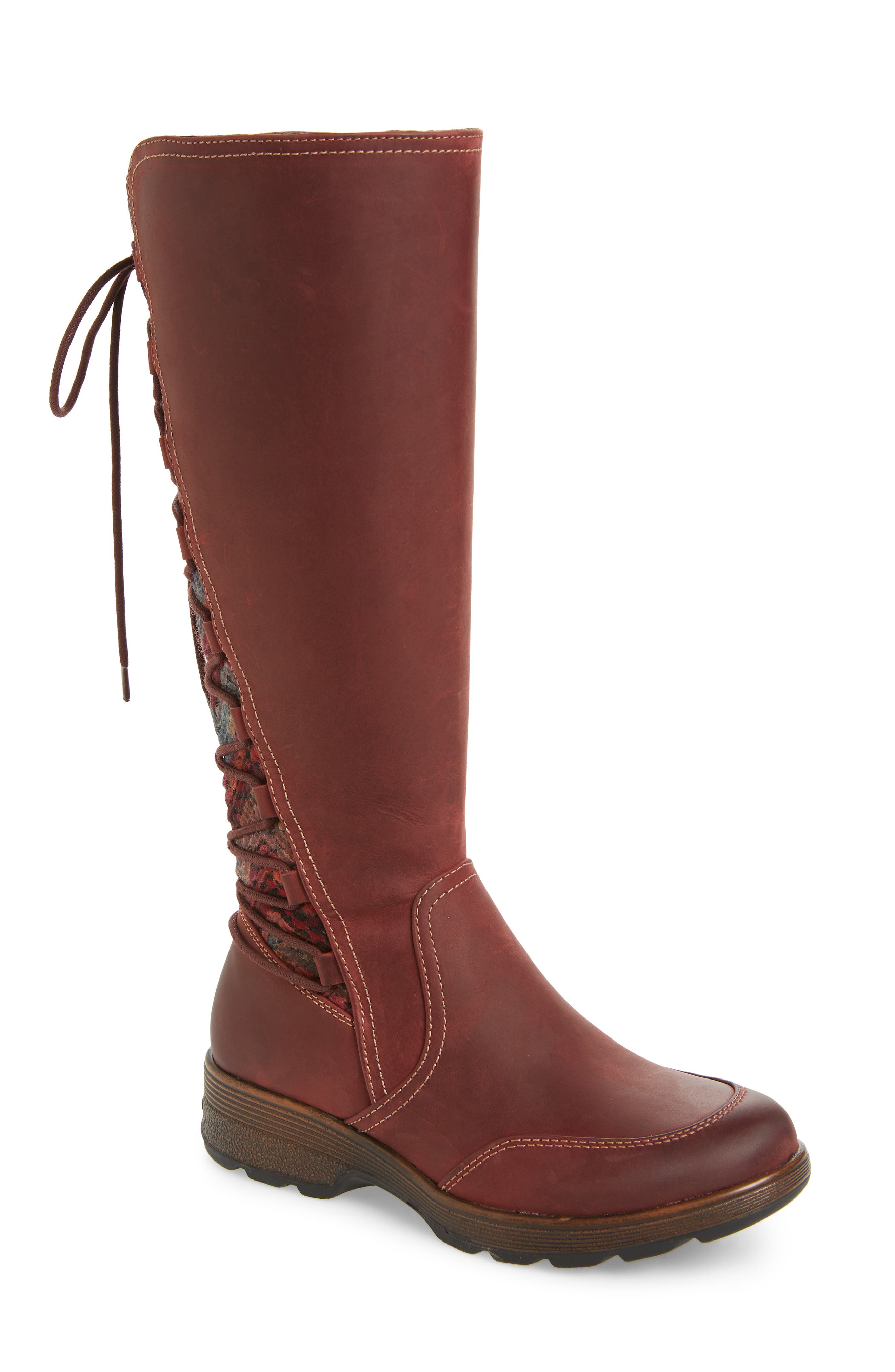 Bionica Epping Waterproof Knee High Boot, Burgundy