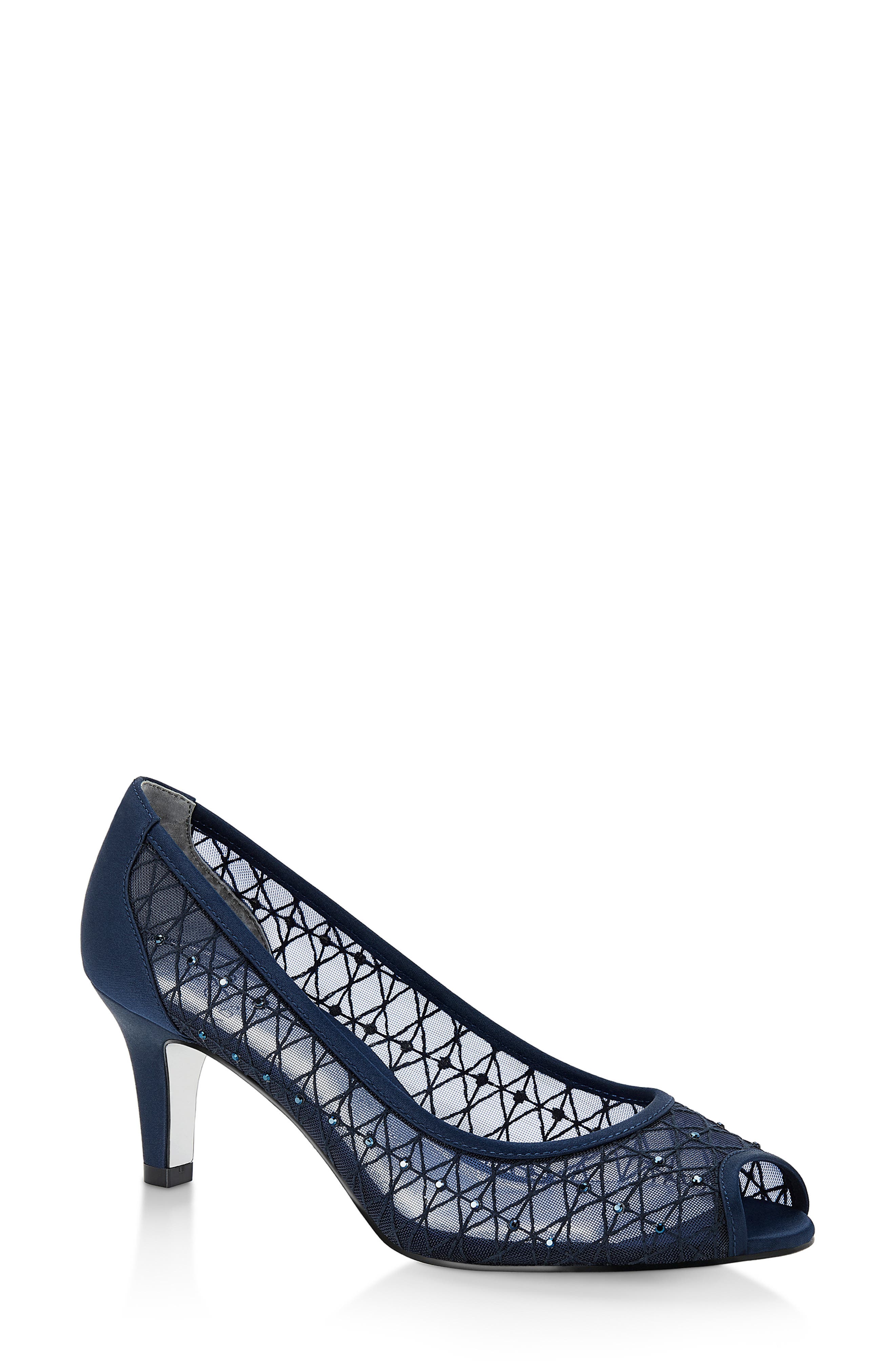 Adrianna Papell Juliette Peep Toe Pump, Blue