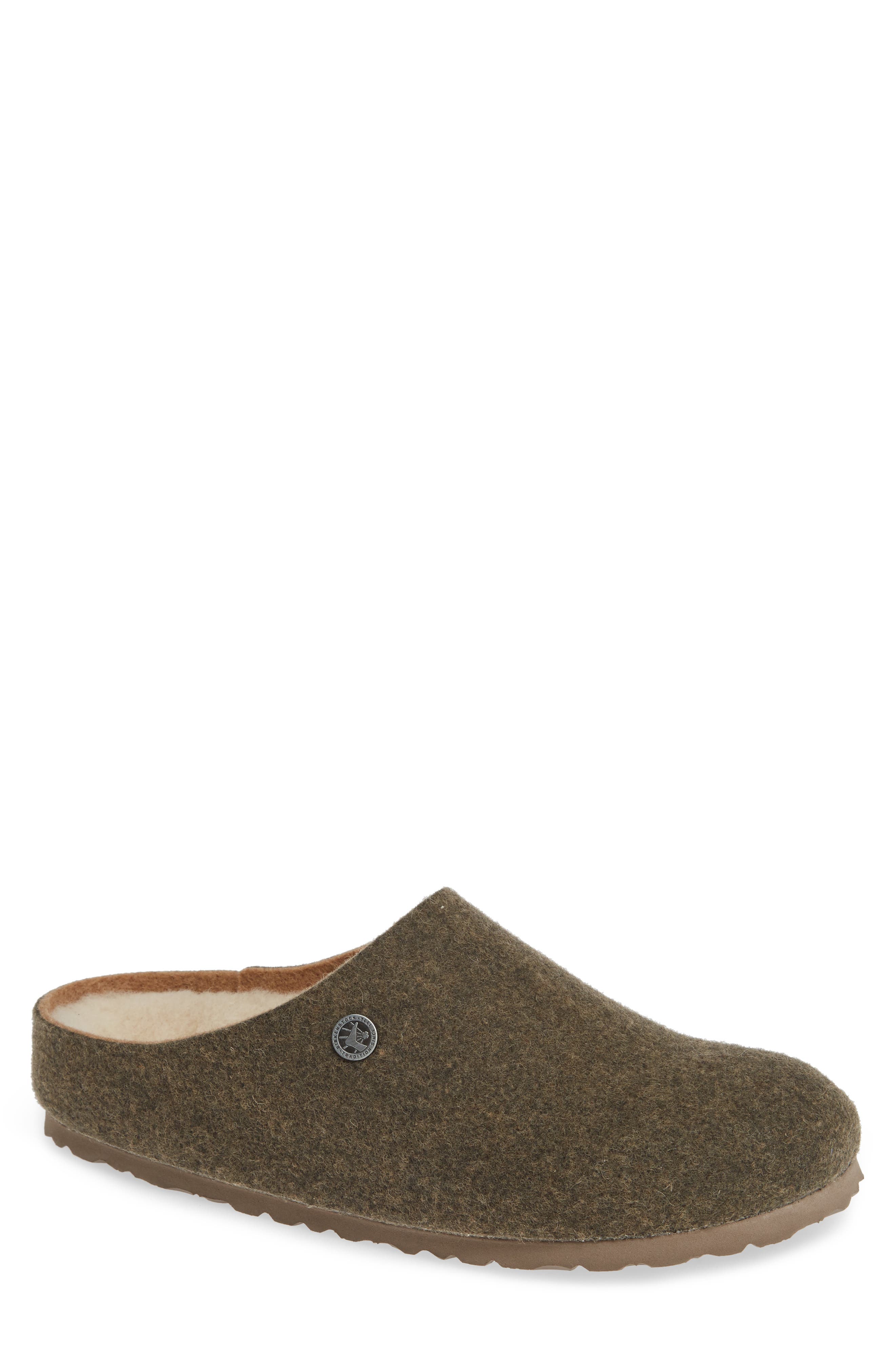 Birkenstock Kaprun Clog With Faux Shearling,10.5 - Green