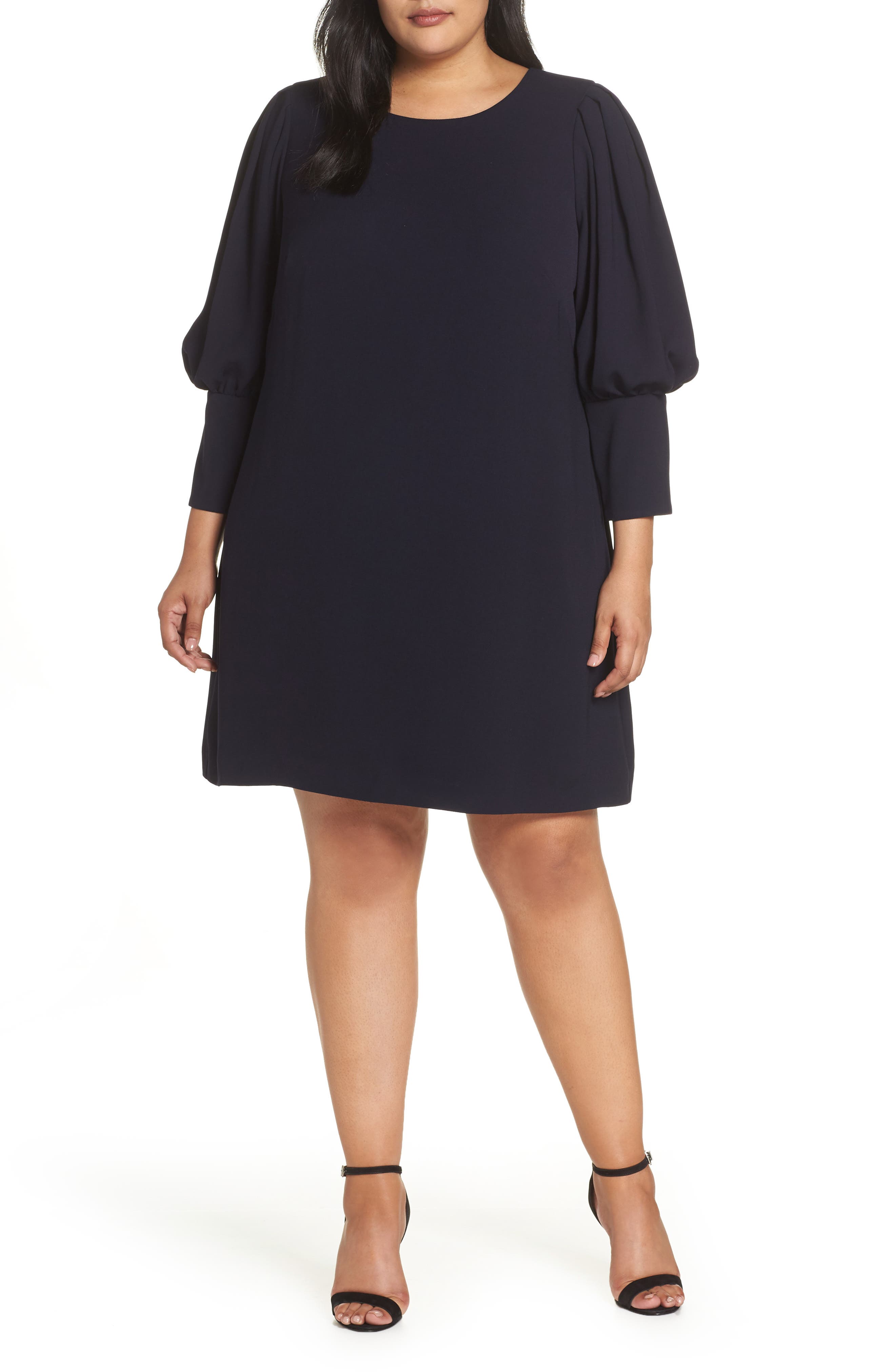 Plus Size Eliza J Balloon Sleeve Shift Dress