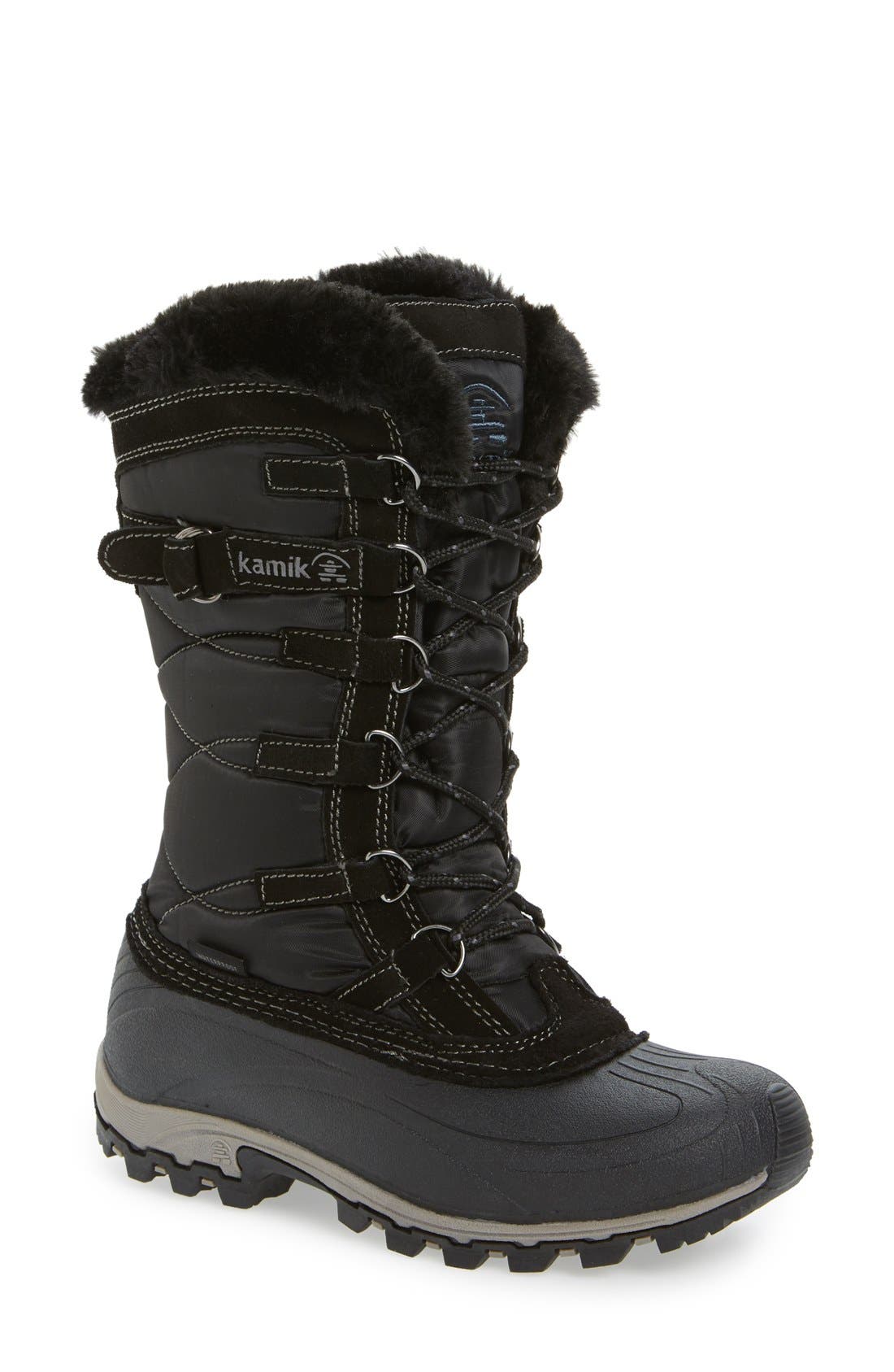 Kamik Snowvalley Waterproof Boot With Faux Fur Cuff