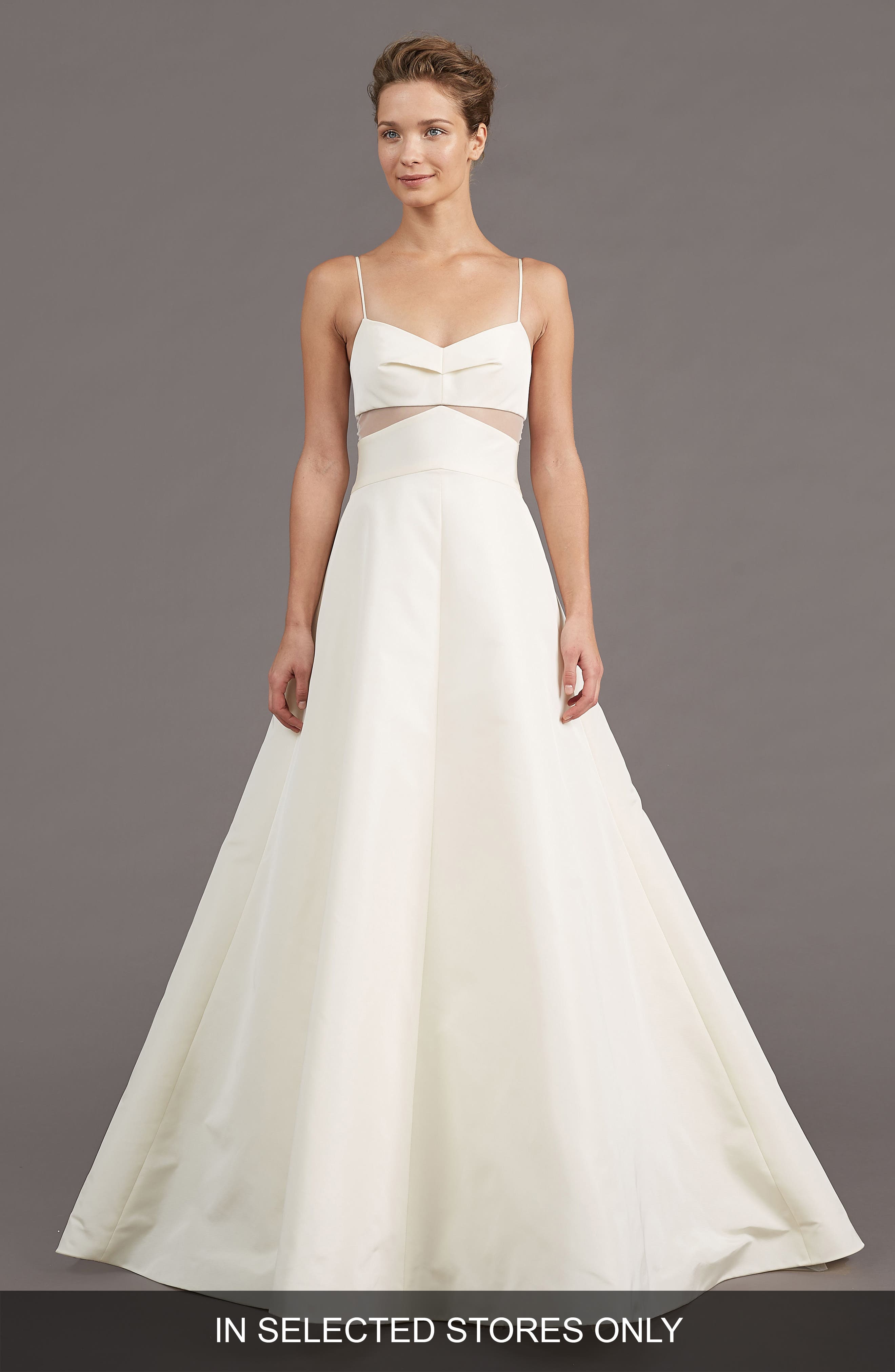Amsale Uma Silk Blend A-Line Gown