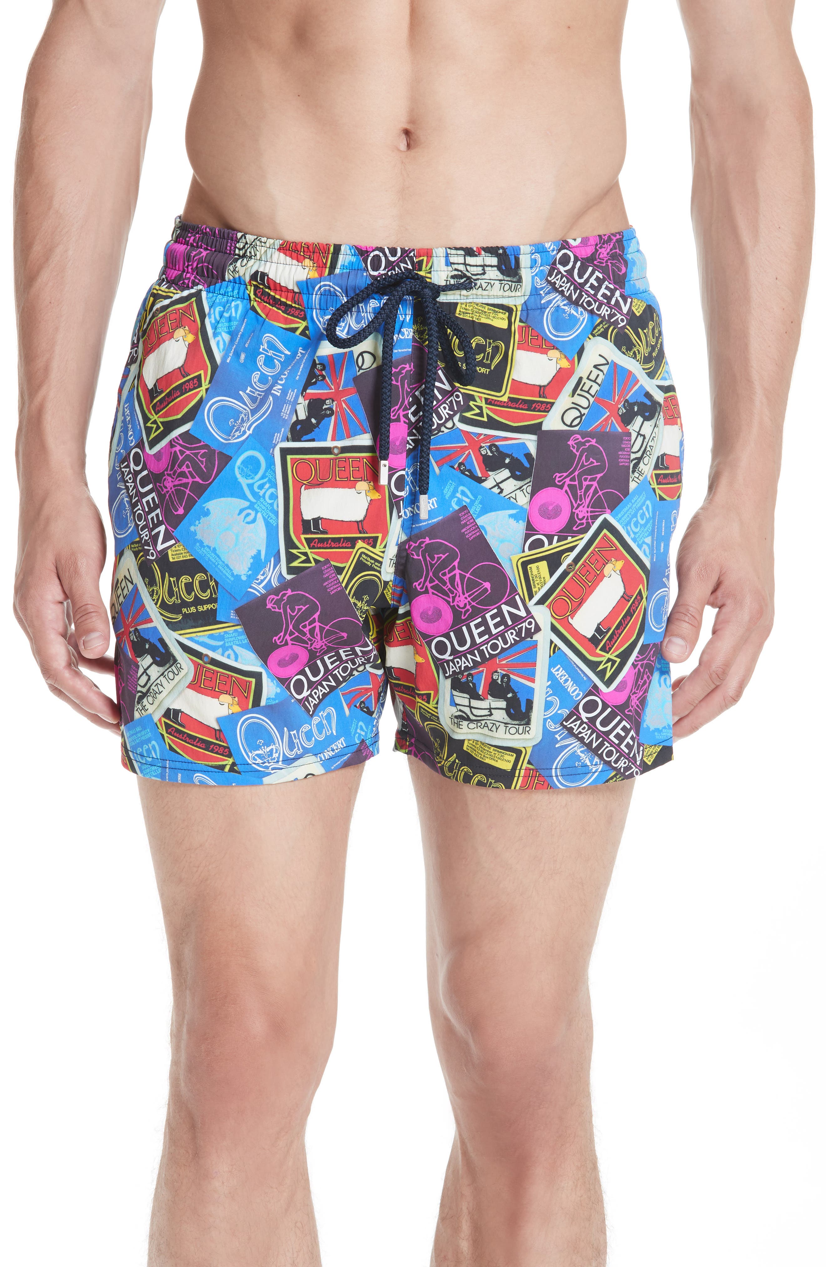Vilebrequin Queen Tour Print Swim Trunks