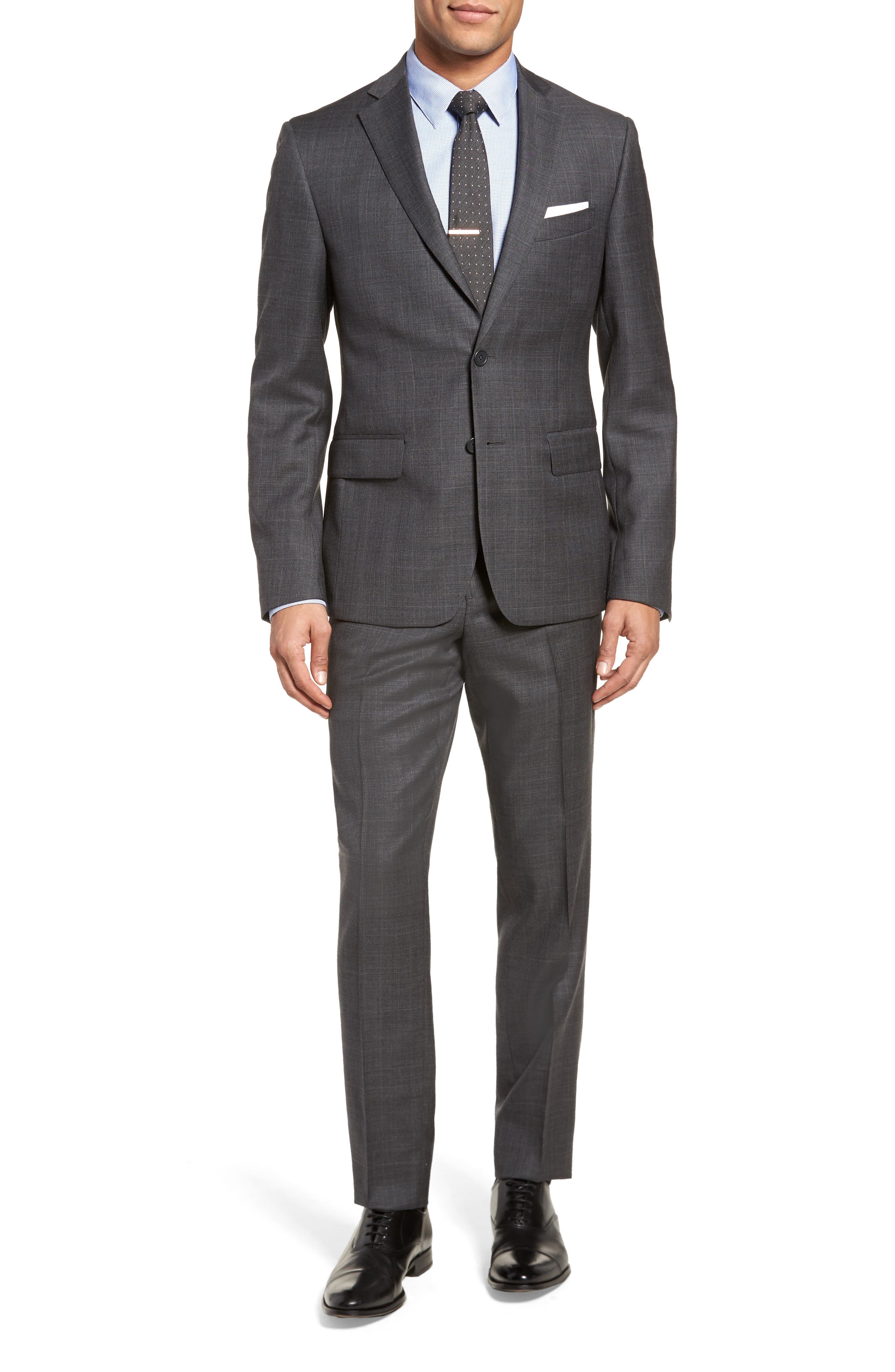 Nordstrom Men's Shop Extra Trim Fit Plaid Wool Suit Nordstrom