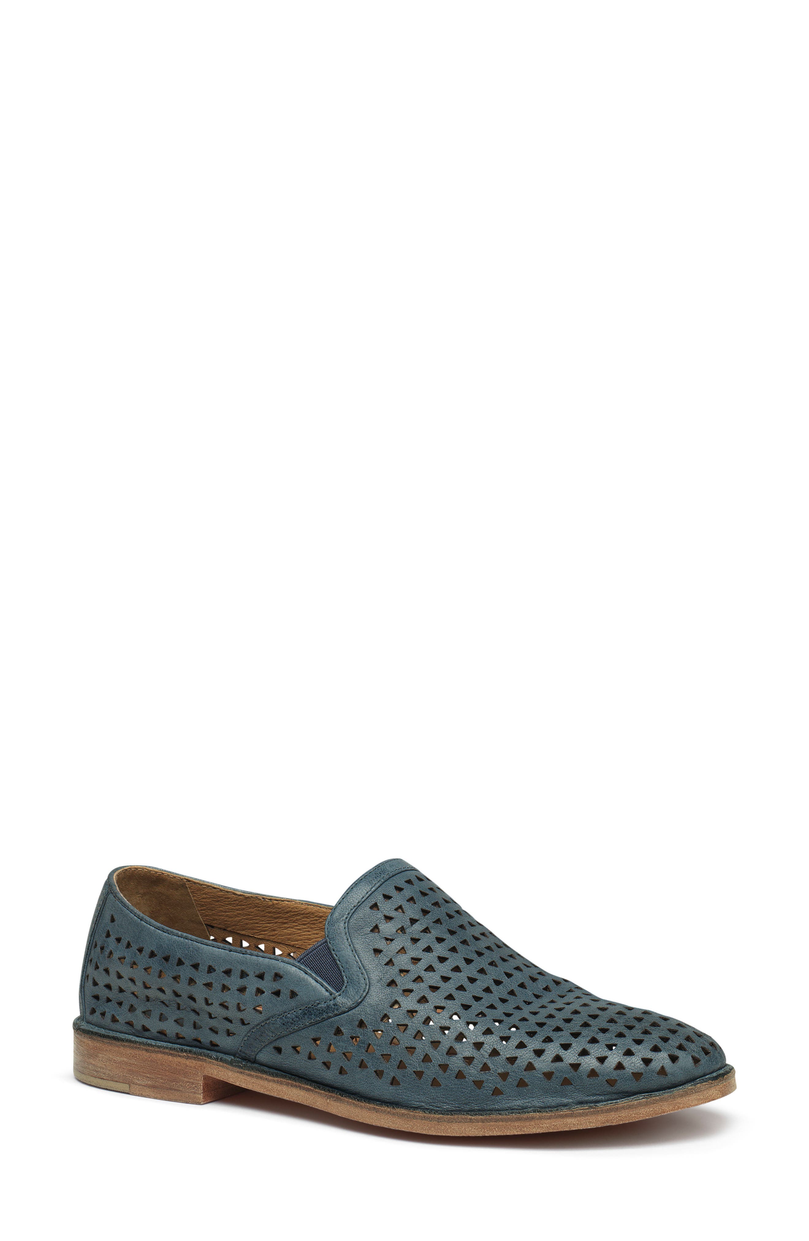 Trask Ali Perforated Loafer, Blue