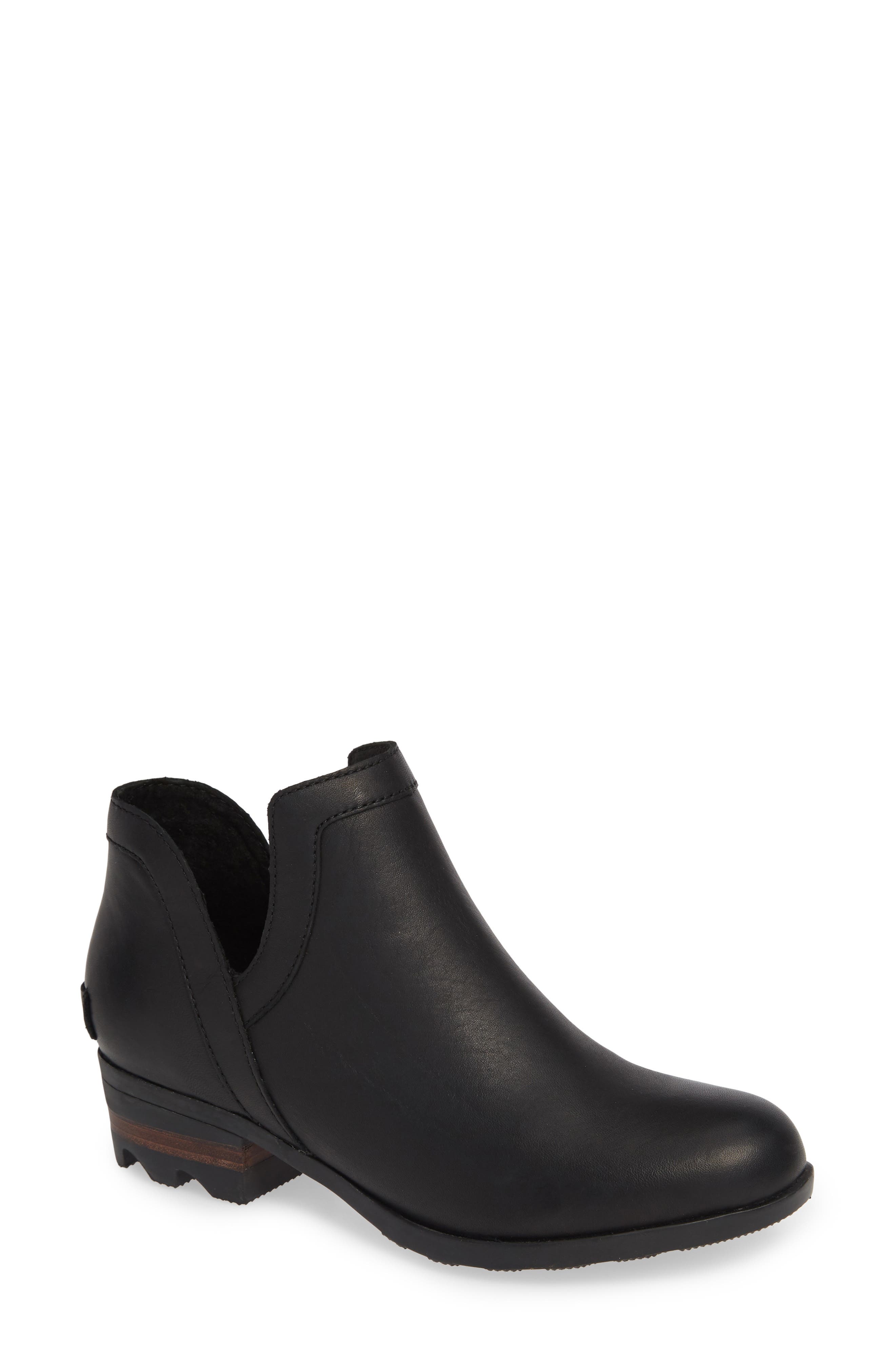 Sorel Lolla Cutout Bootie, Black