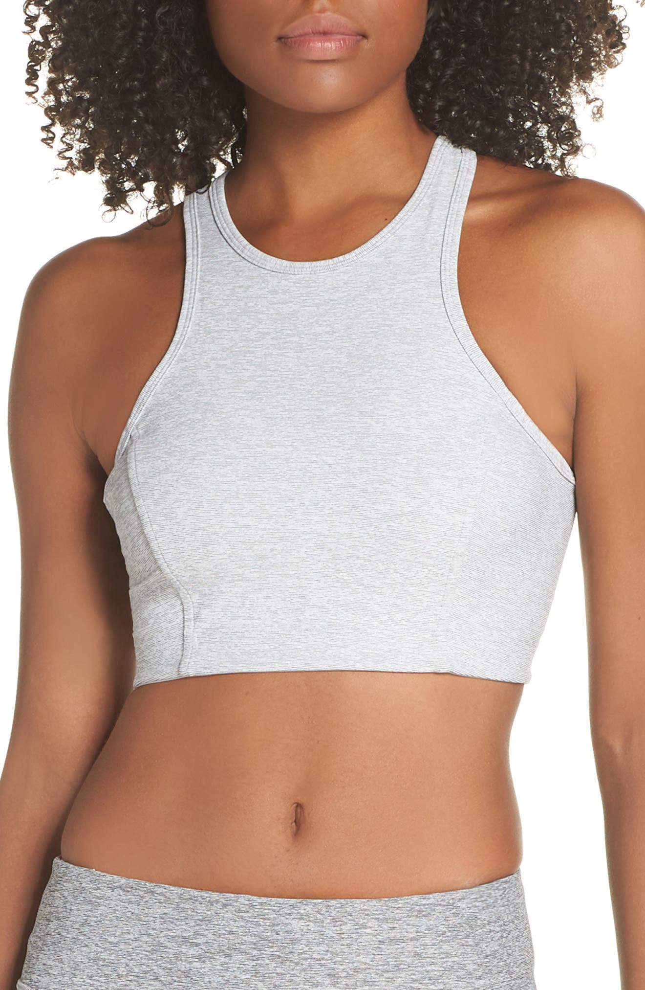 Outdoor Voices Athena Crop Top, Grey