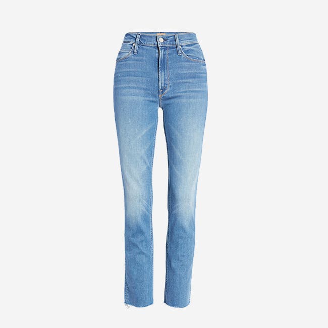A pair of straight-leg jeans by MOTHER.