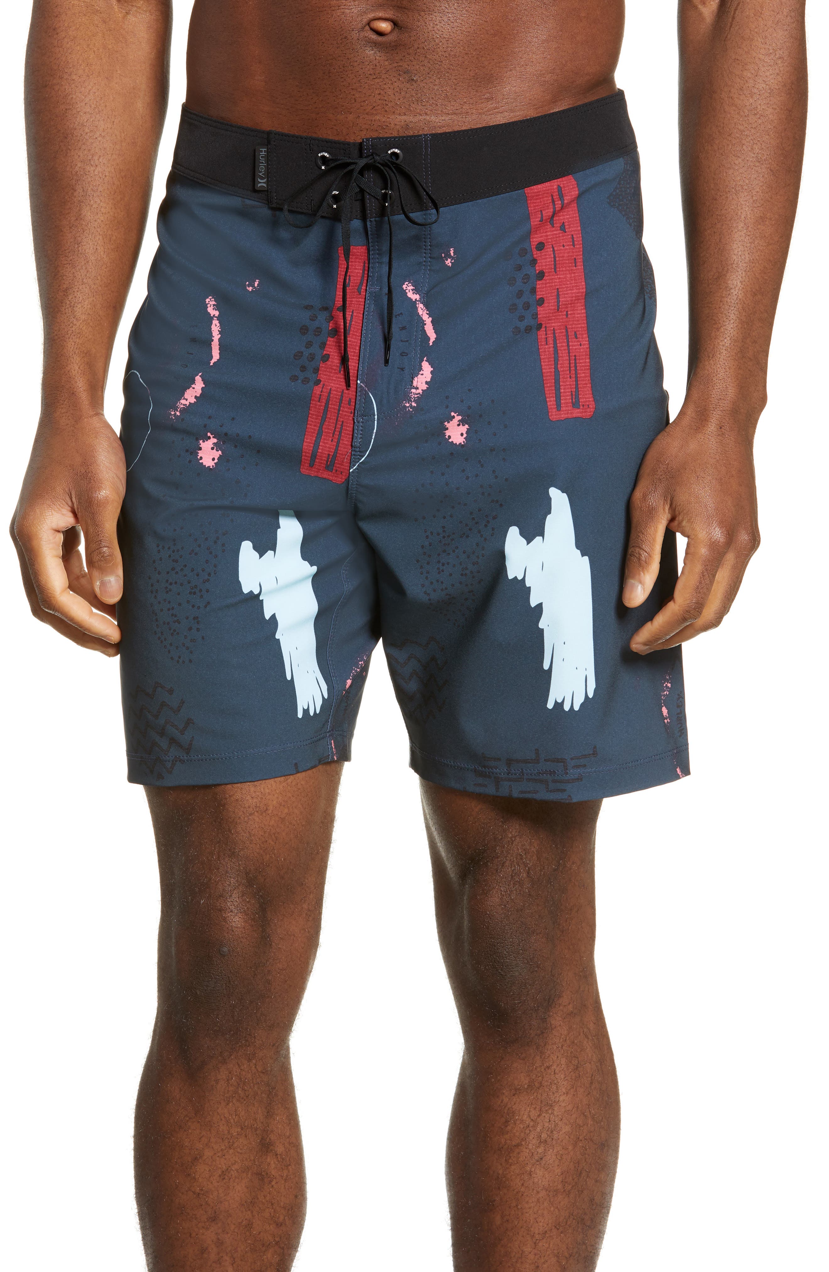 Hurley Phantom Free Flow Board Shorts, Black