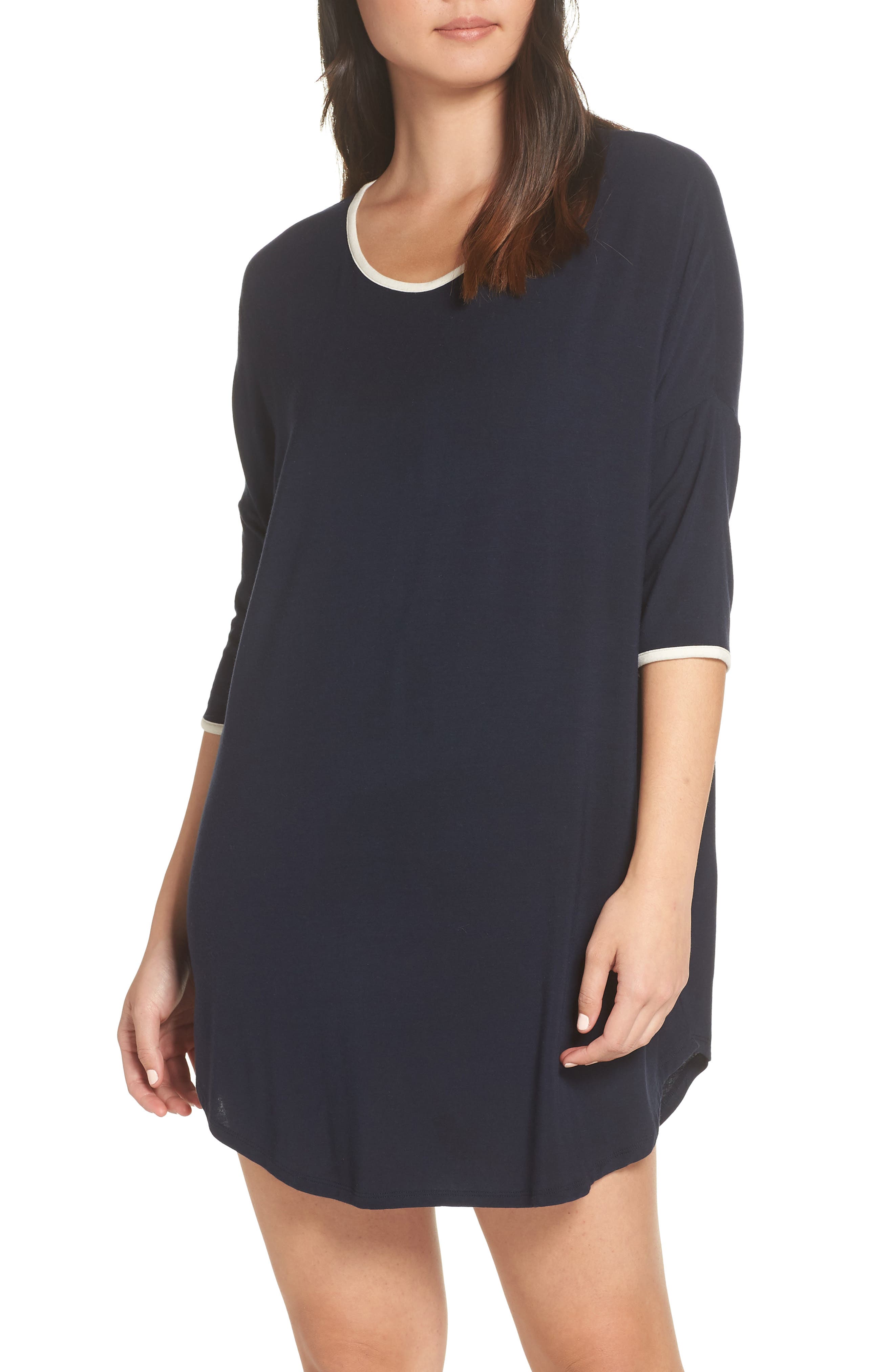 Naked Indulgence Sleep Shirt, Blue