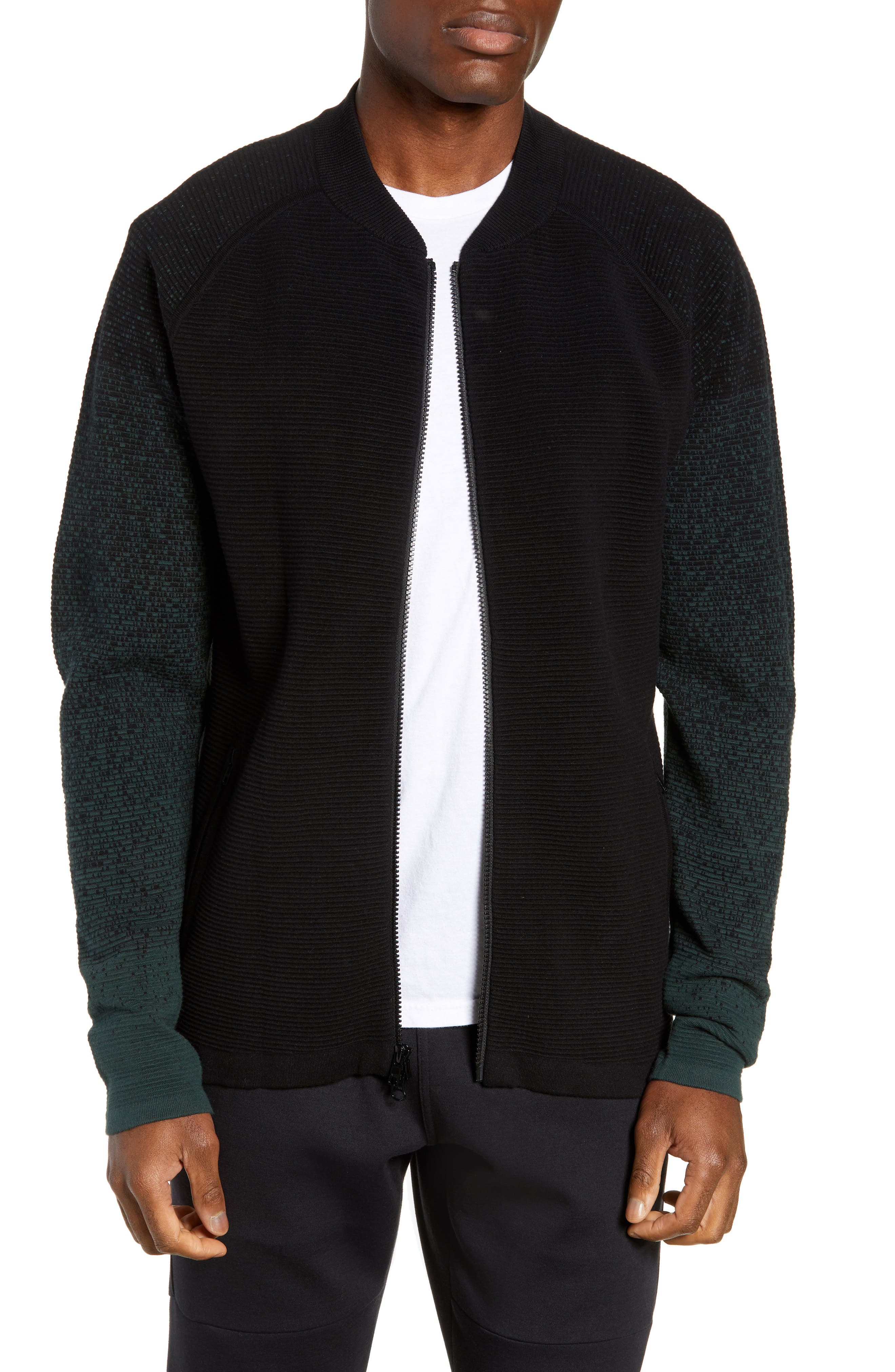 Zella Sweater Fleece Bomber Jacket