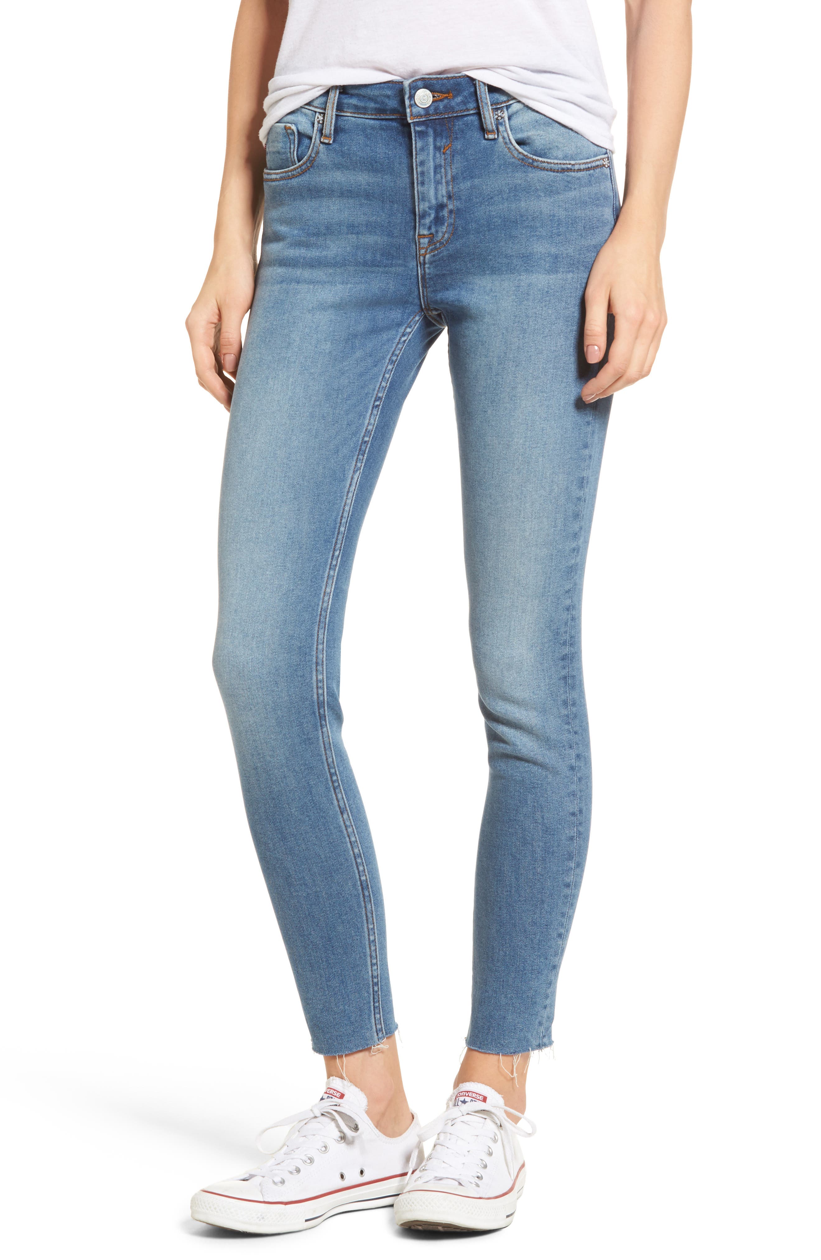 Vigoss Marley Raw Hem Super Skinny Jeans Nordstrom