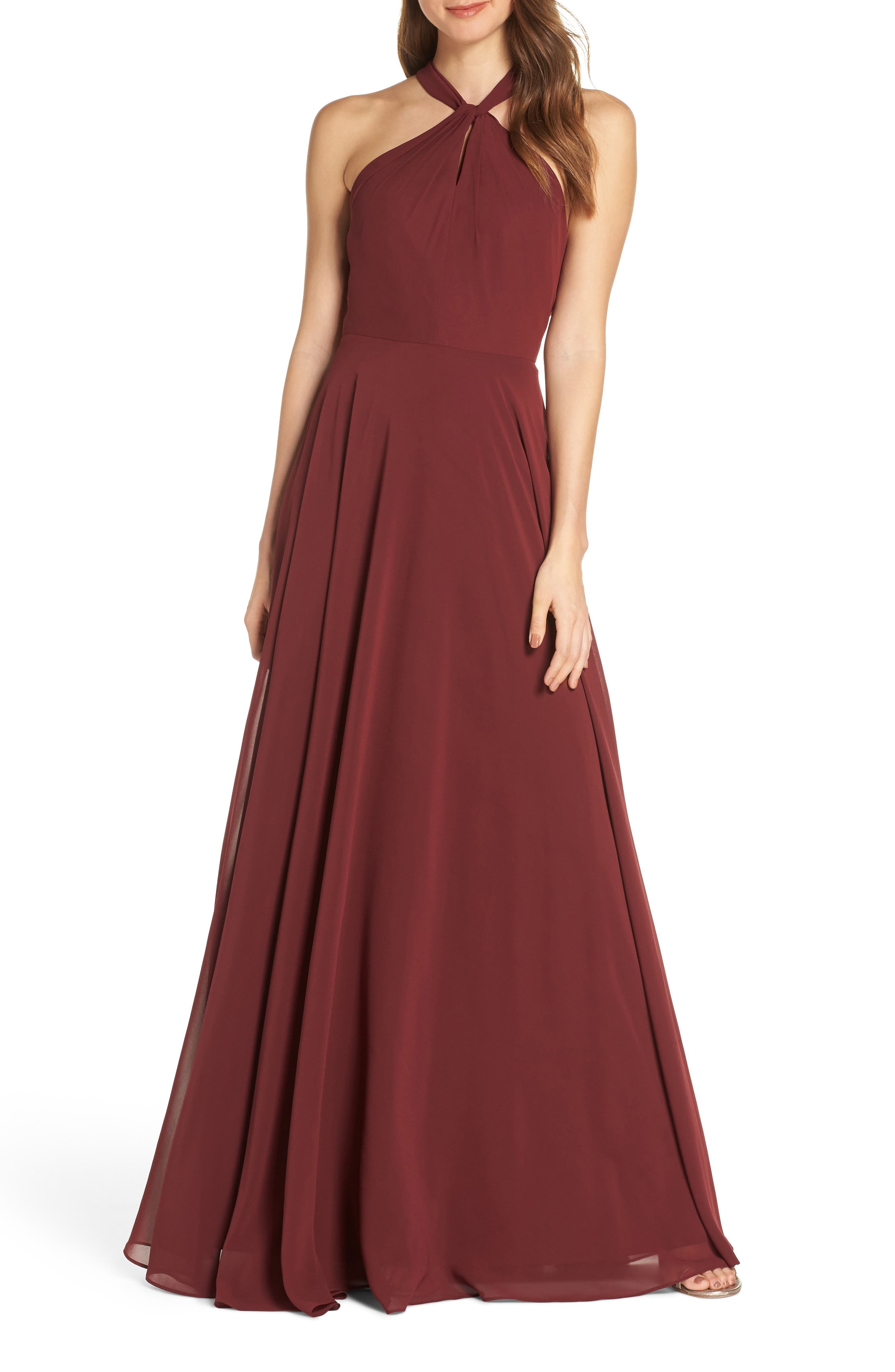 Jenny Yoo Halle Halter Evening Dress