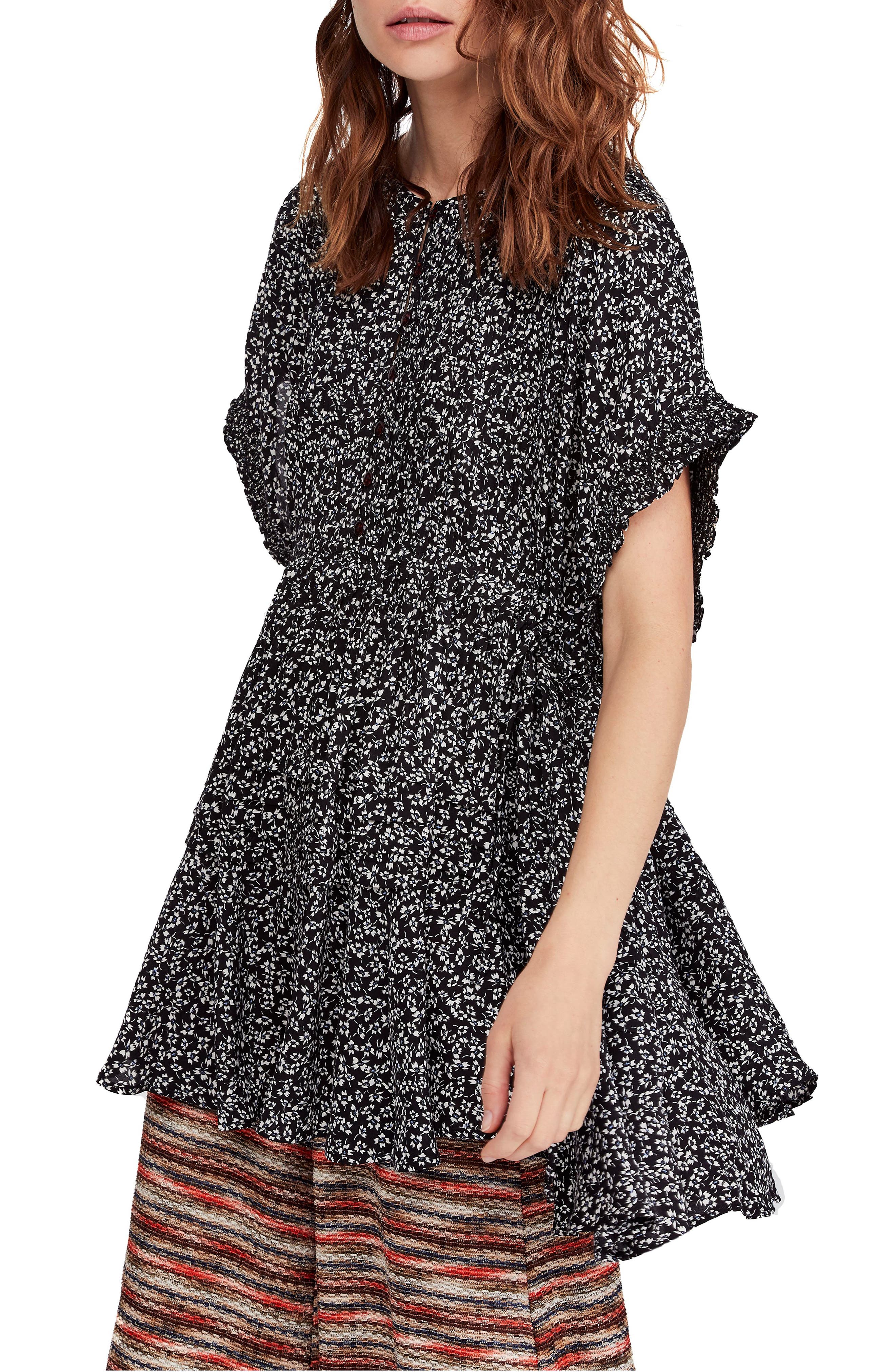 Free People One Fine Day Minidress, Black