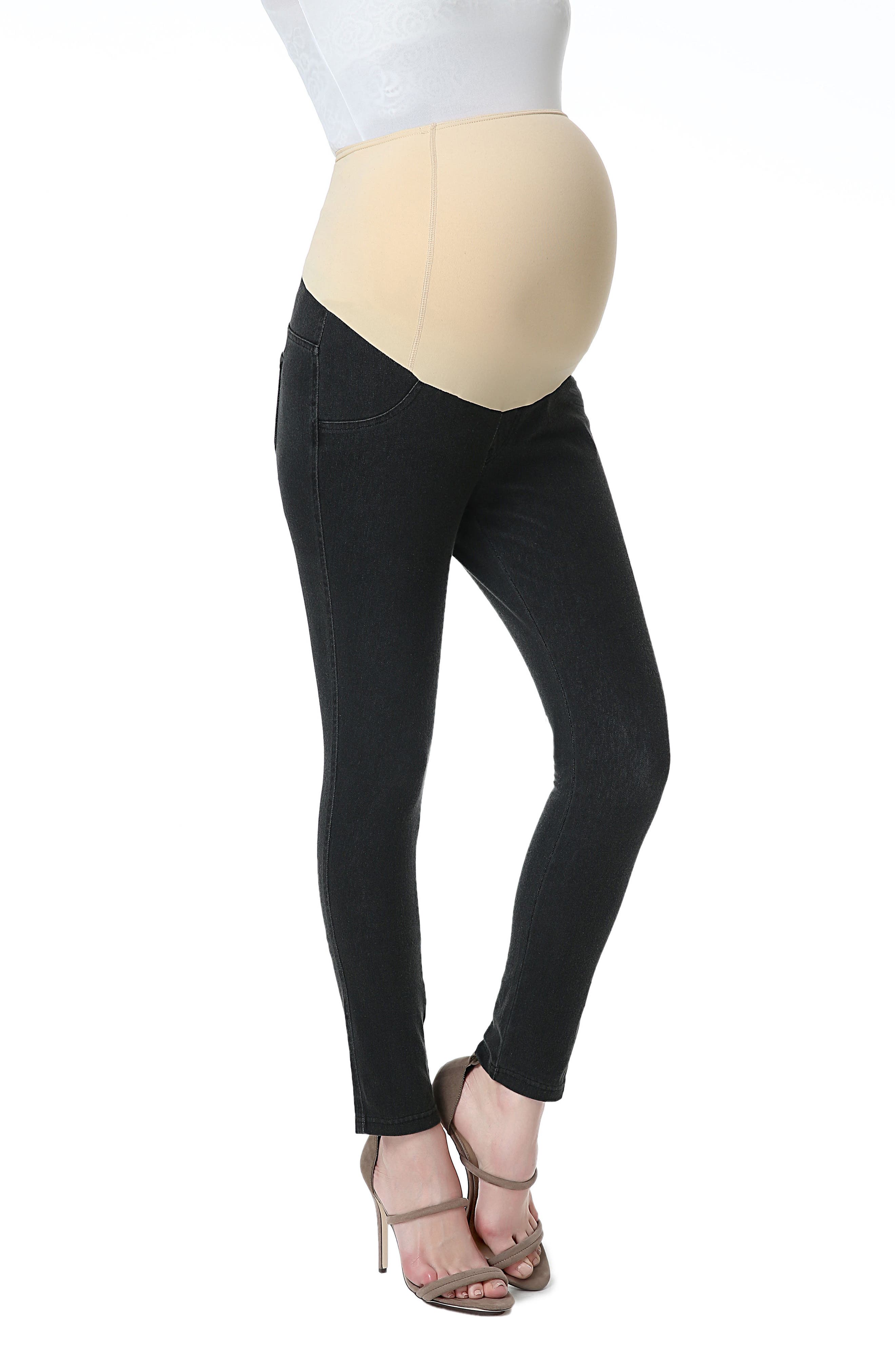 Kimi & Kai Lenora Maternity Leggings, Grey