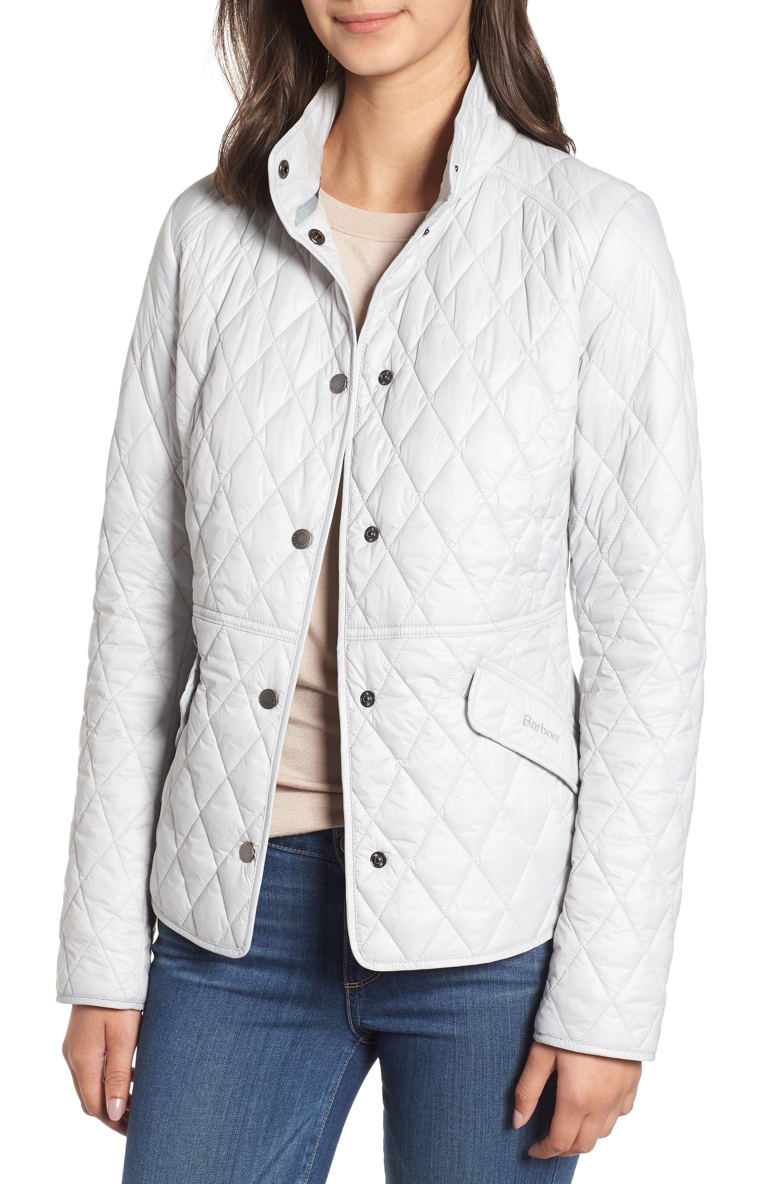 Barbour Annis Quilted Jacket, US / 8 UK - White