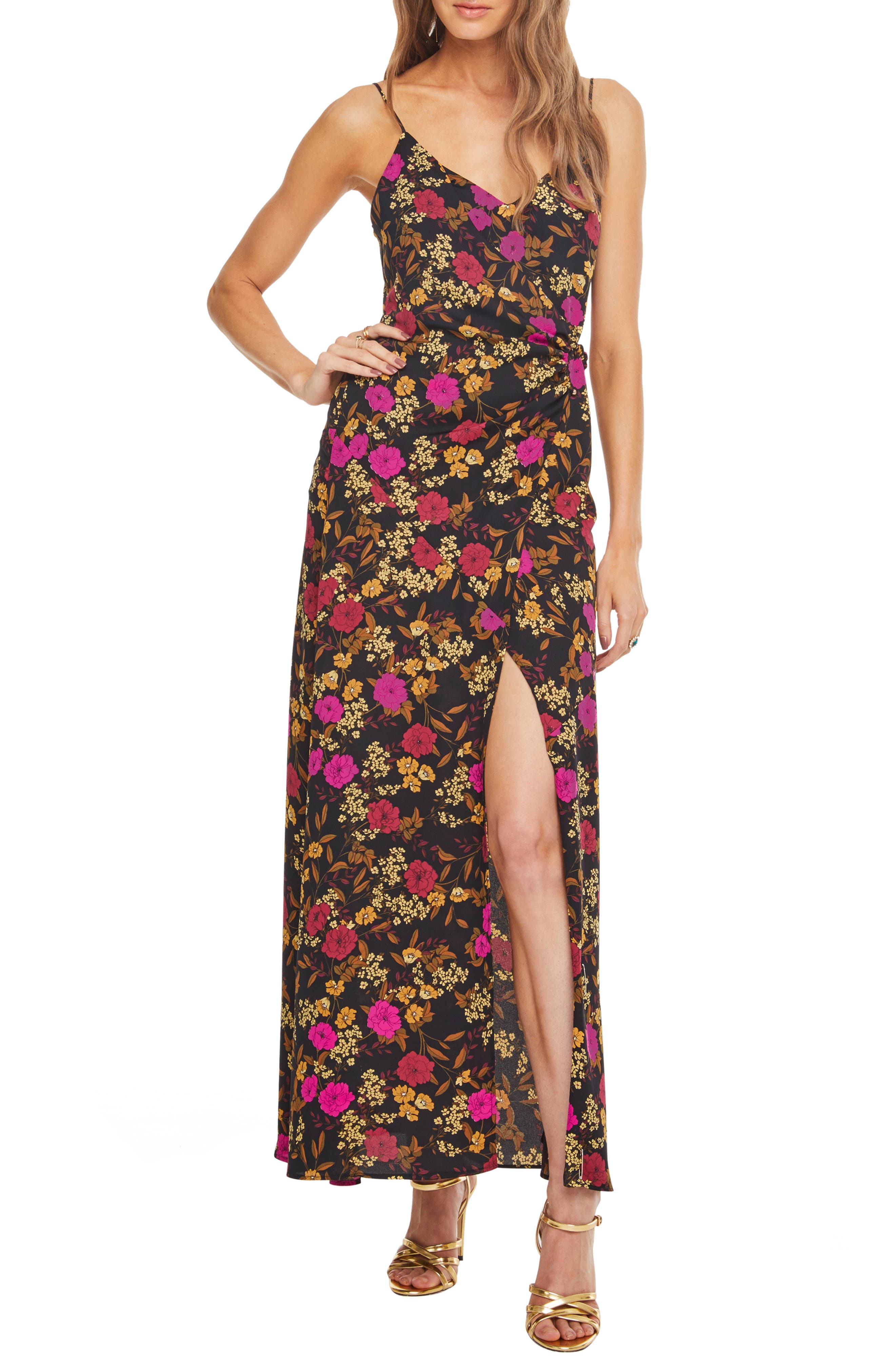 Astr The Label Valentina Maxi Dress, Black