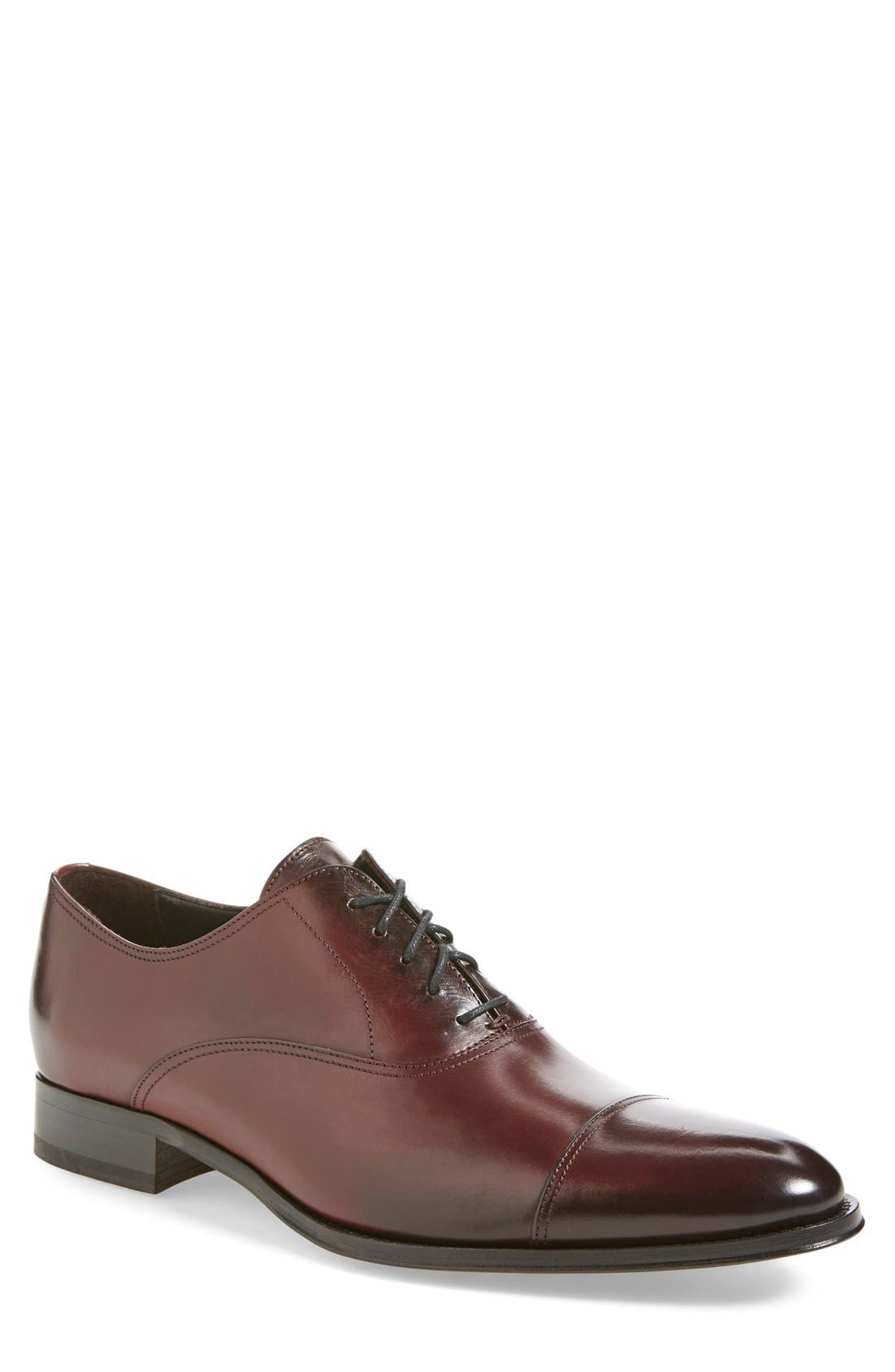 To Boot New York Brandon Cap Toe Oxford, Burgundy