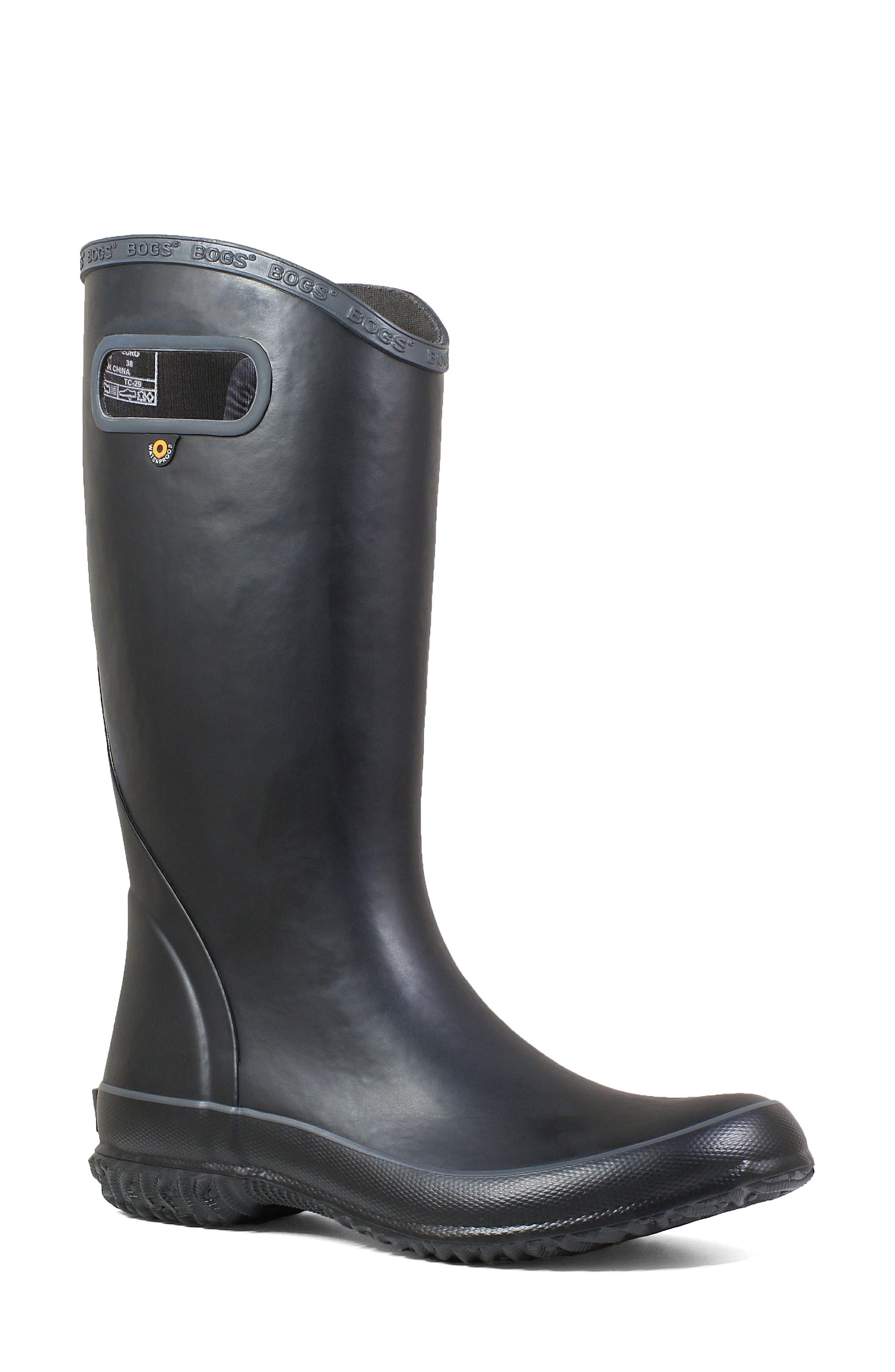 Bogs Classic Tall Waterproof Rain Boot, Black