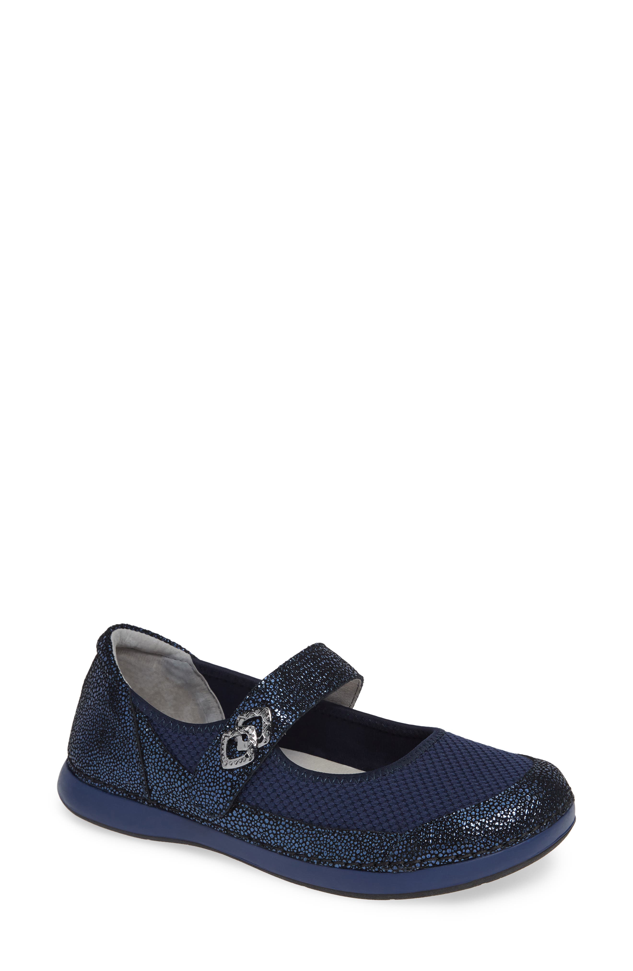Alegria Gem Mary Jane Flat, Blue