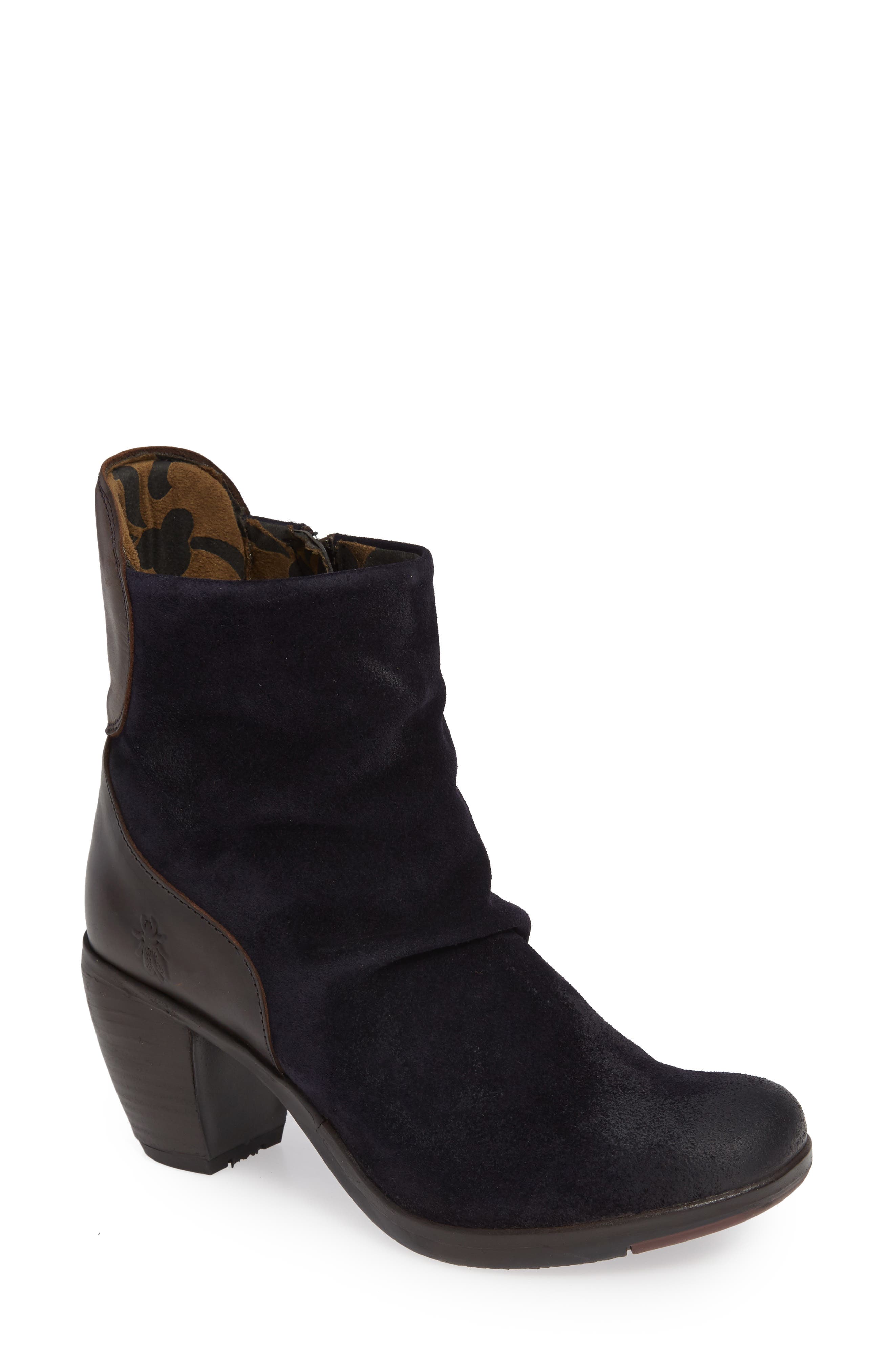 Fly London Hota Slouch Bootie - Blue