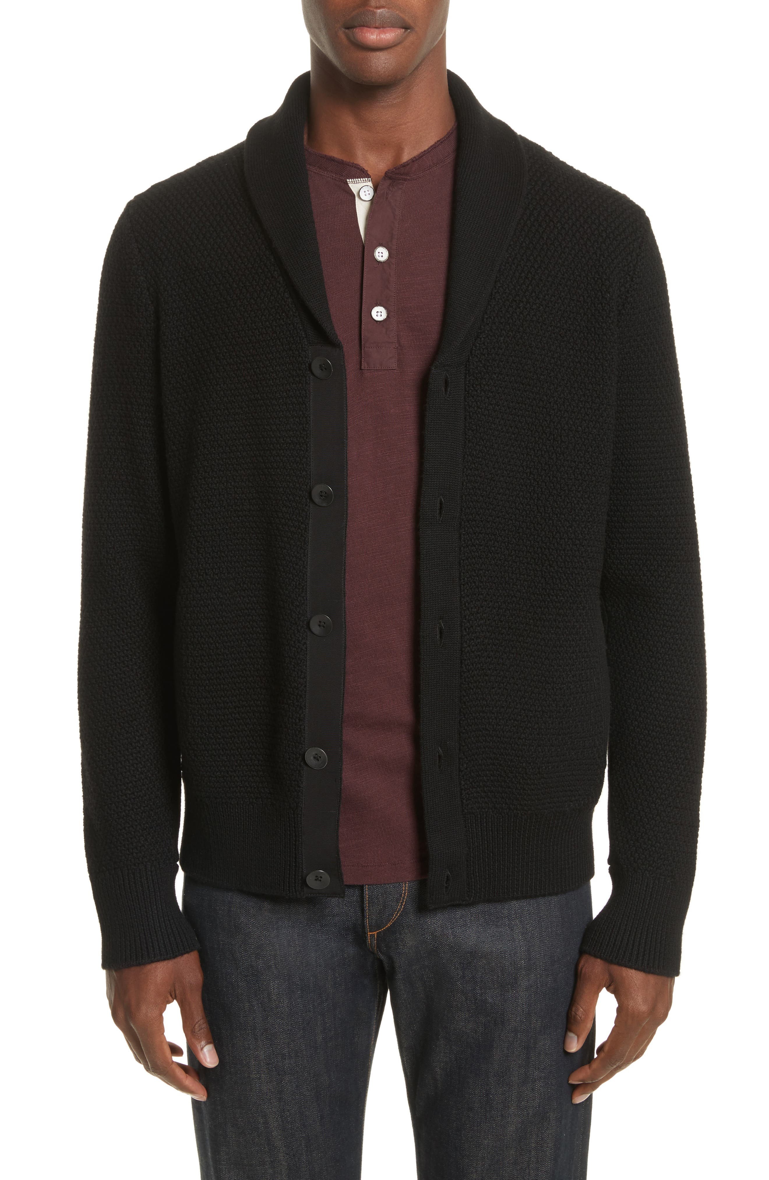 Rag & Bone Cardiff Shawl Cardigan, Black