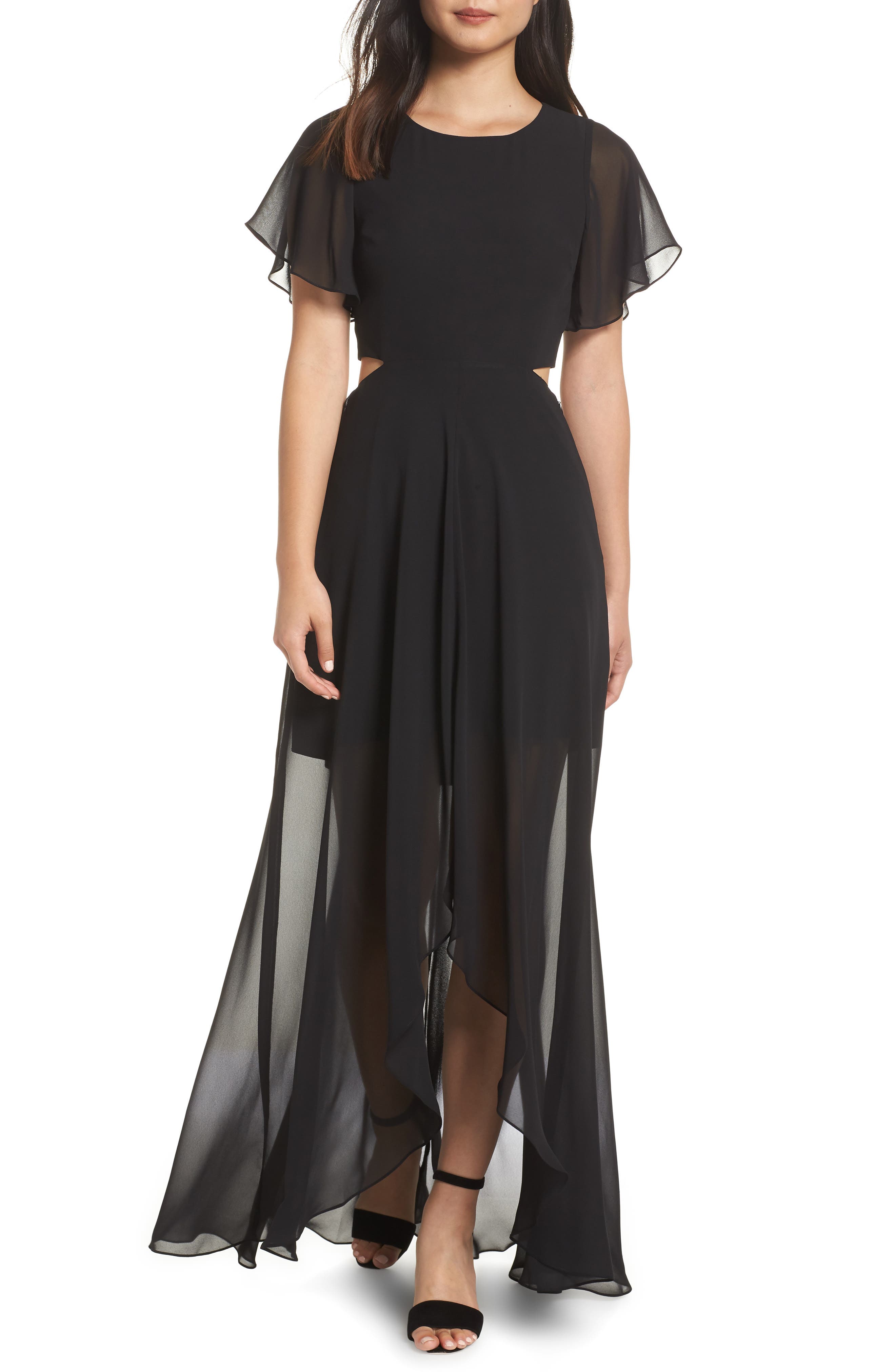 Ali & Jay Cutout Maxi Dress, Black