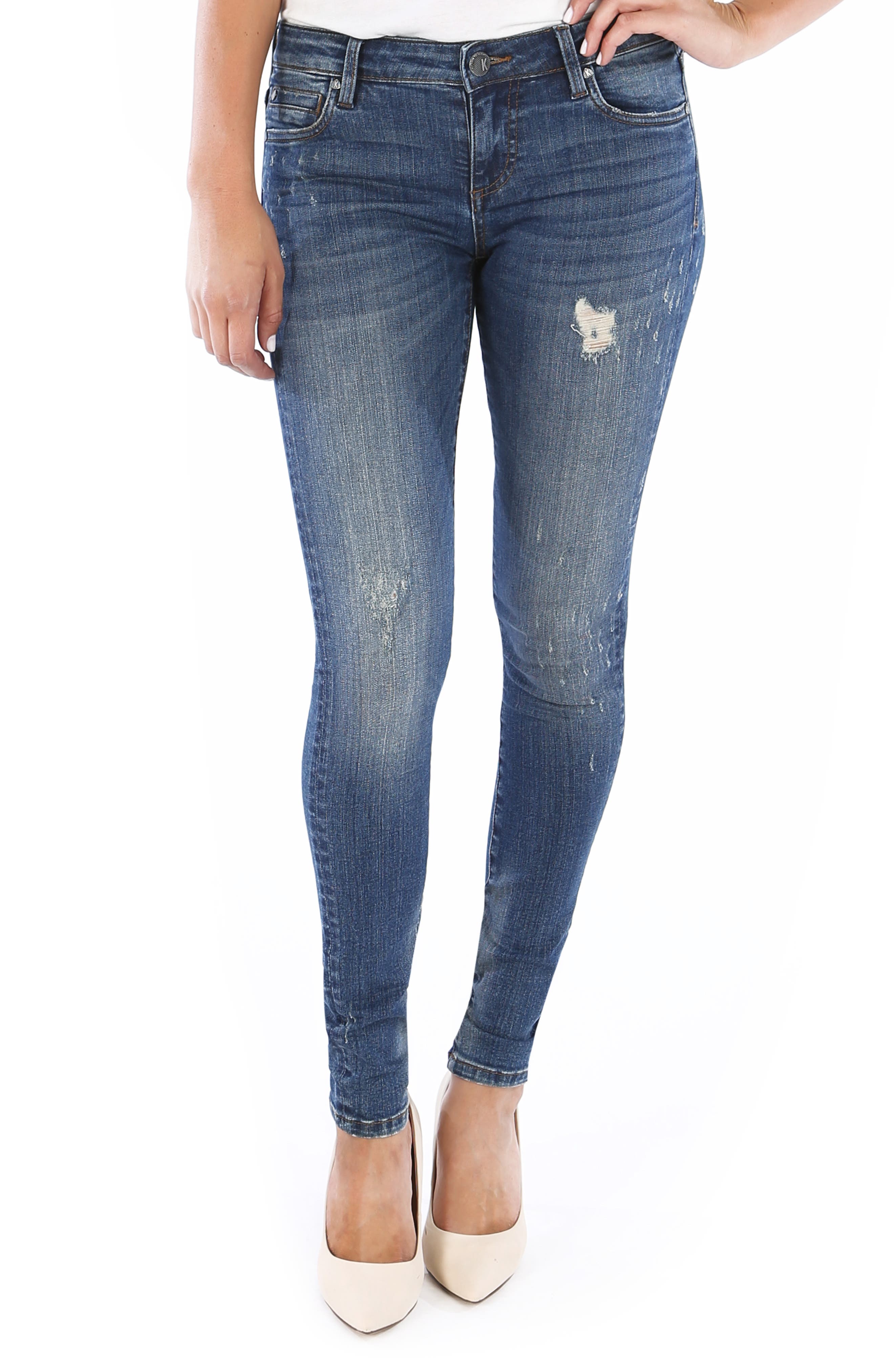 Kut From The Kloth Mia Toothpick Skinny Jeans, Blue