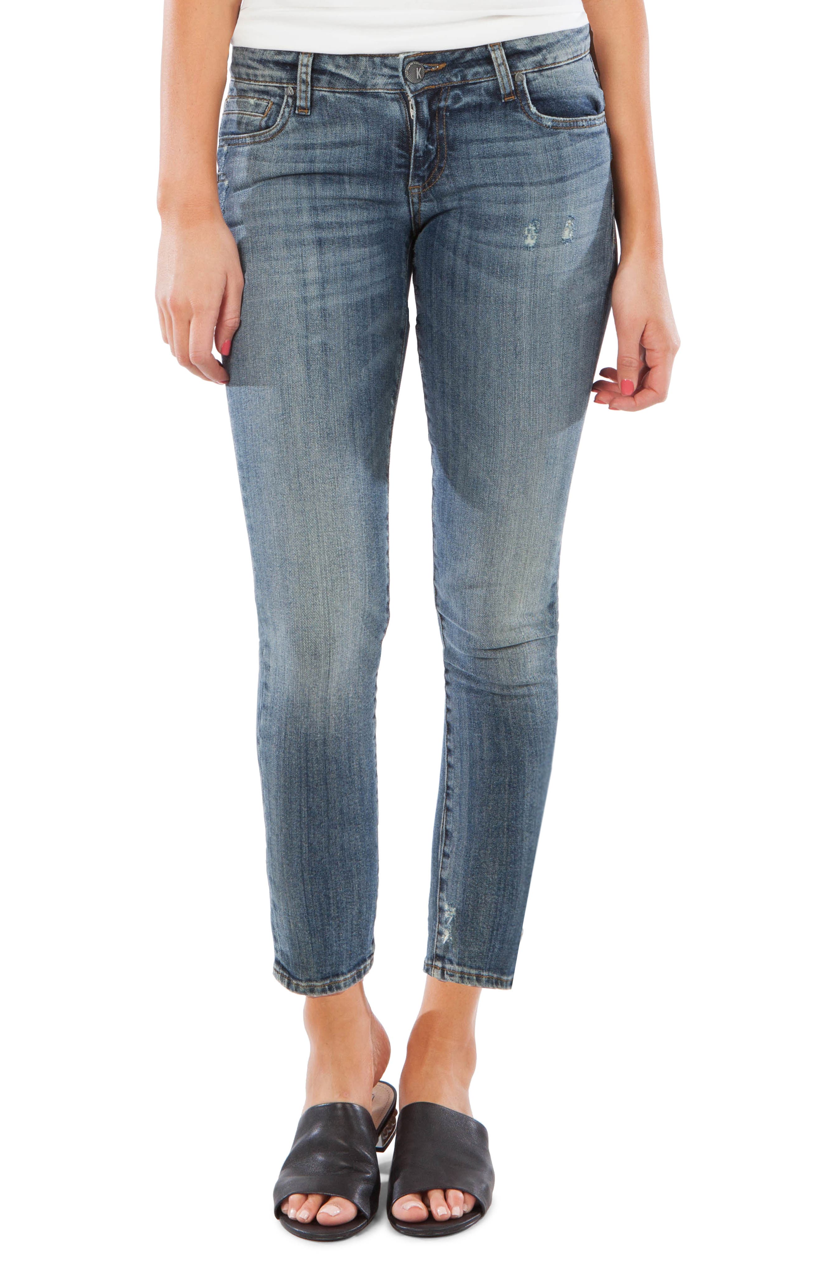 Kut From The Kloth Catherine Ankle Straight Leg Jeans, Blue