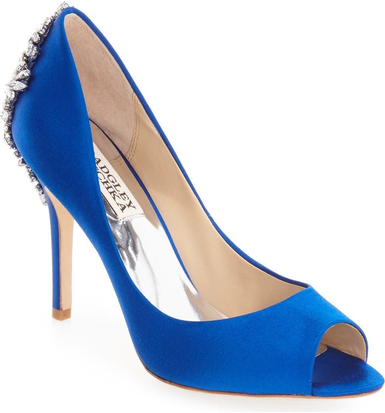 Badgley Mischka 'Nilla' Peep Toe Pump (Women) | Nordstrom