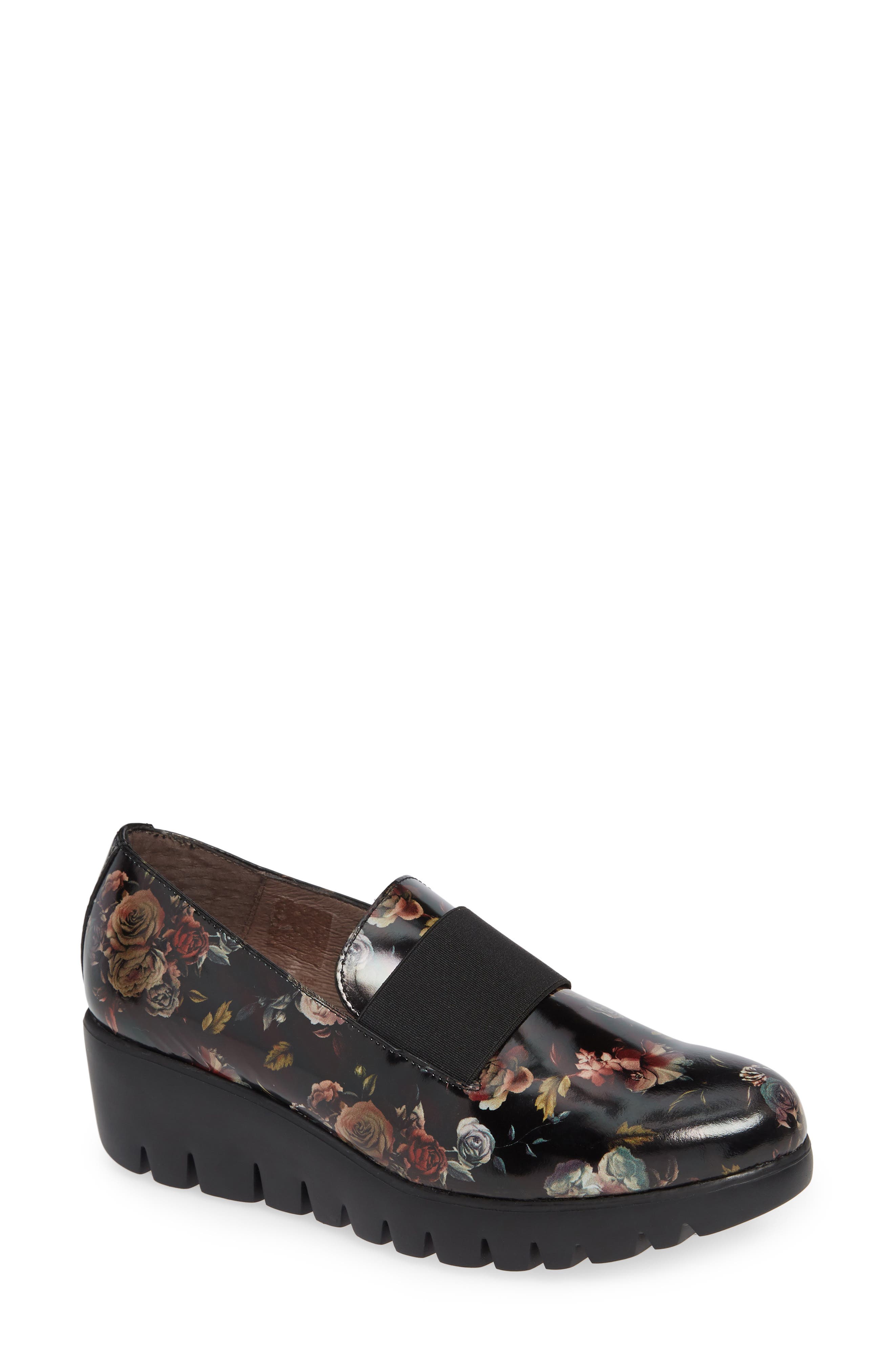 Wonders C-33135 Loafer Wedge, Black