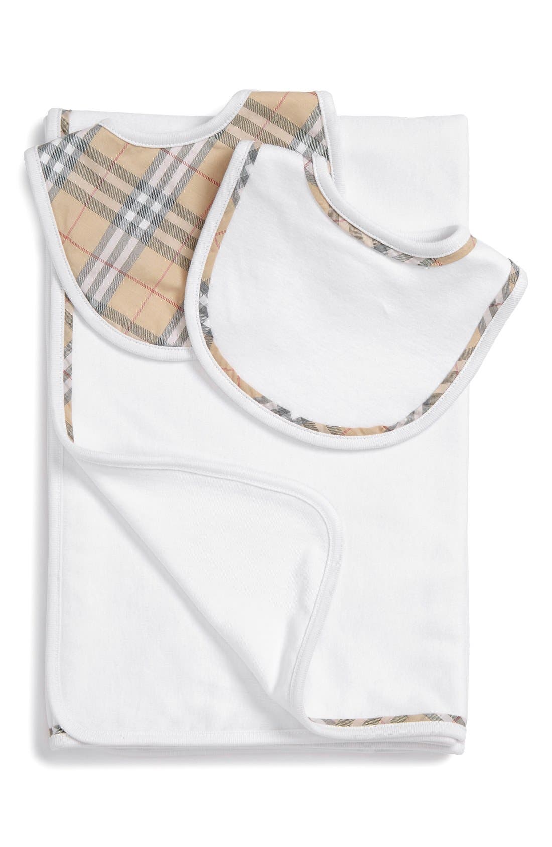 Burberry Blanket and Bibs Set (Baby) Nordstrom