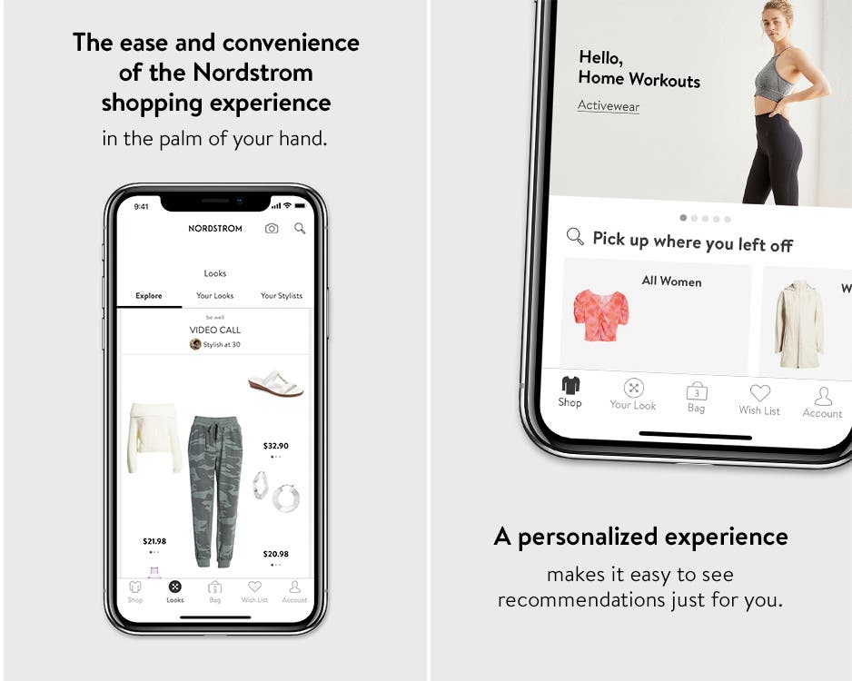 The ease and convenience of the Nordstrom shopping experience in the palm of your hand. A personalized experience makes it easy to see recommendations just for you.