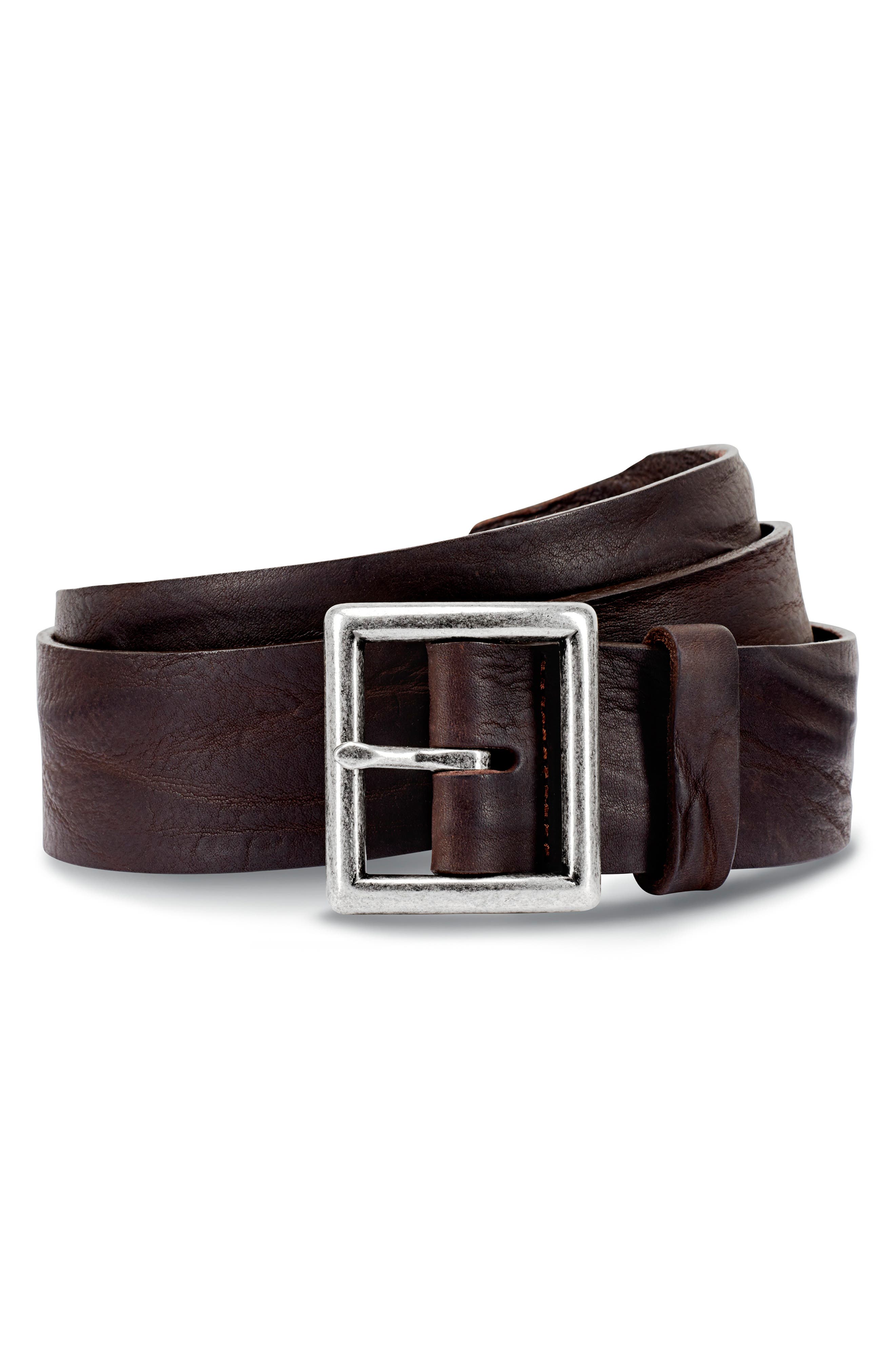 Allen Edmonds Radcliff Avenue Leather Belt, Dark Brown