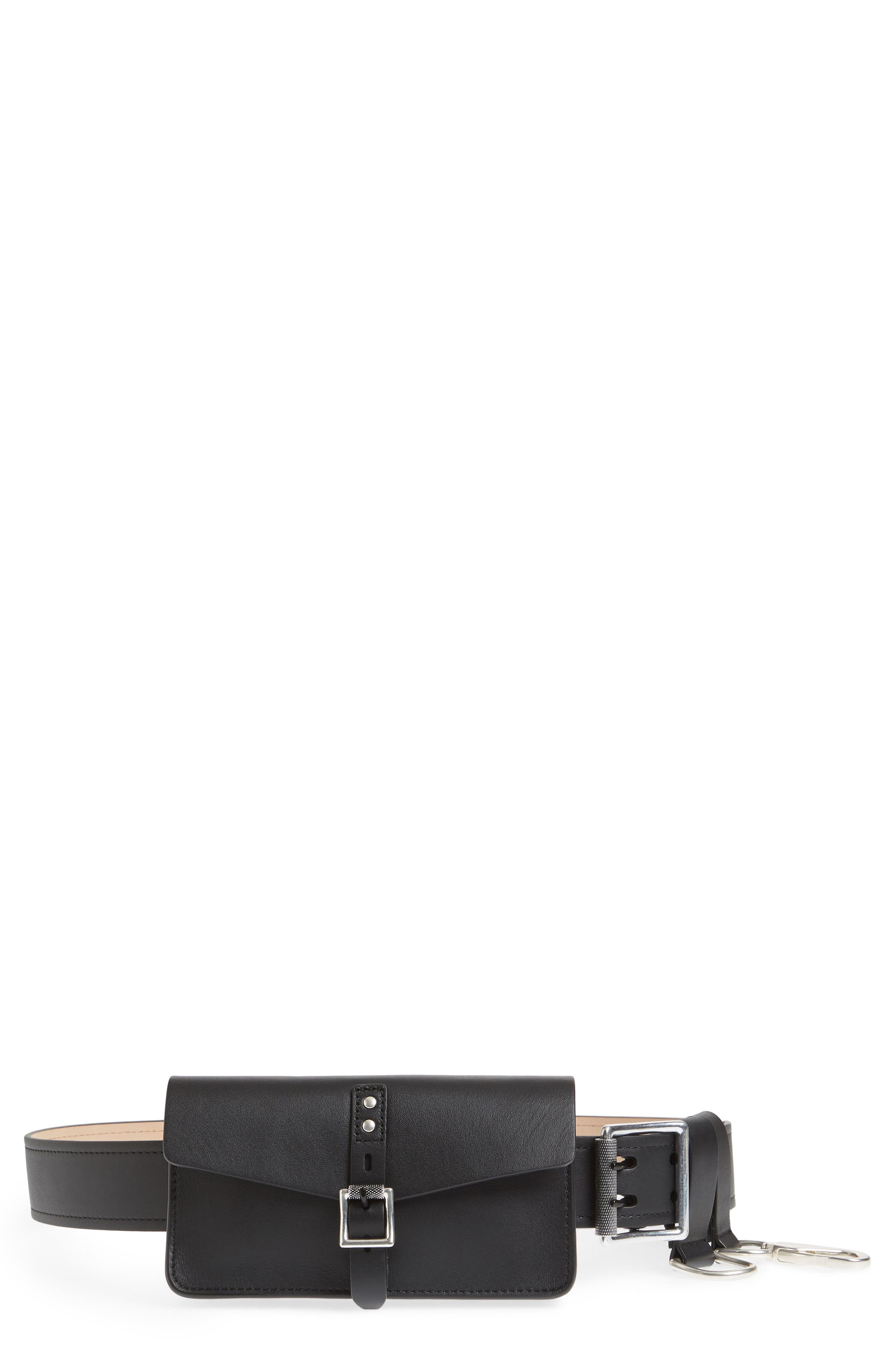 Rag & Bone Leather Belt Bag, Black