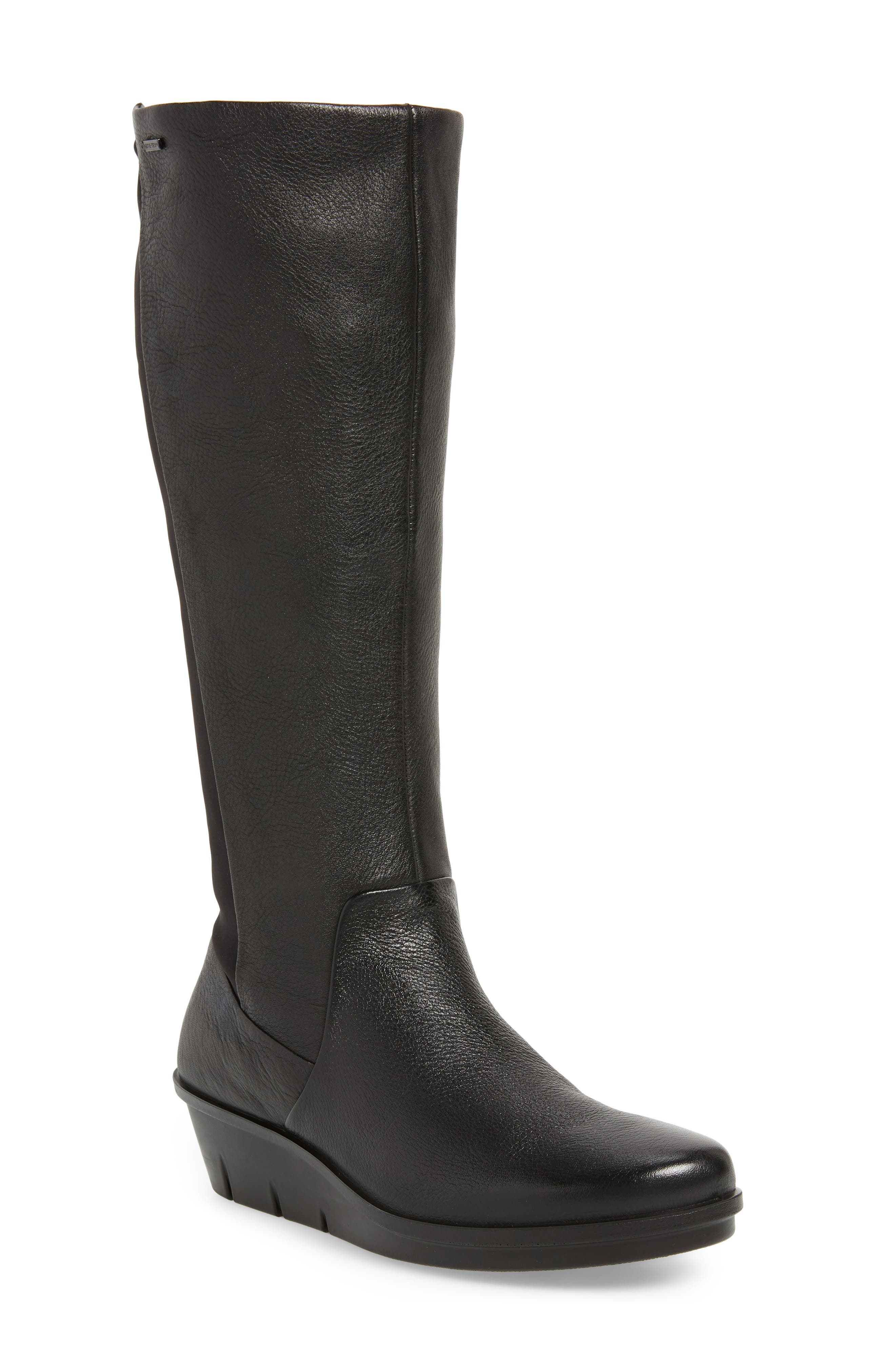 Ecco Skyler Gore-Tex Knee High Waterproof Boot, Black
