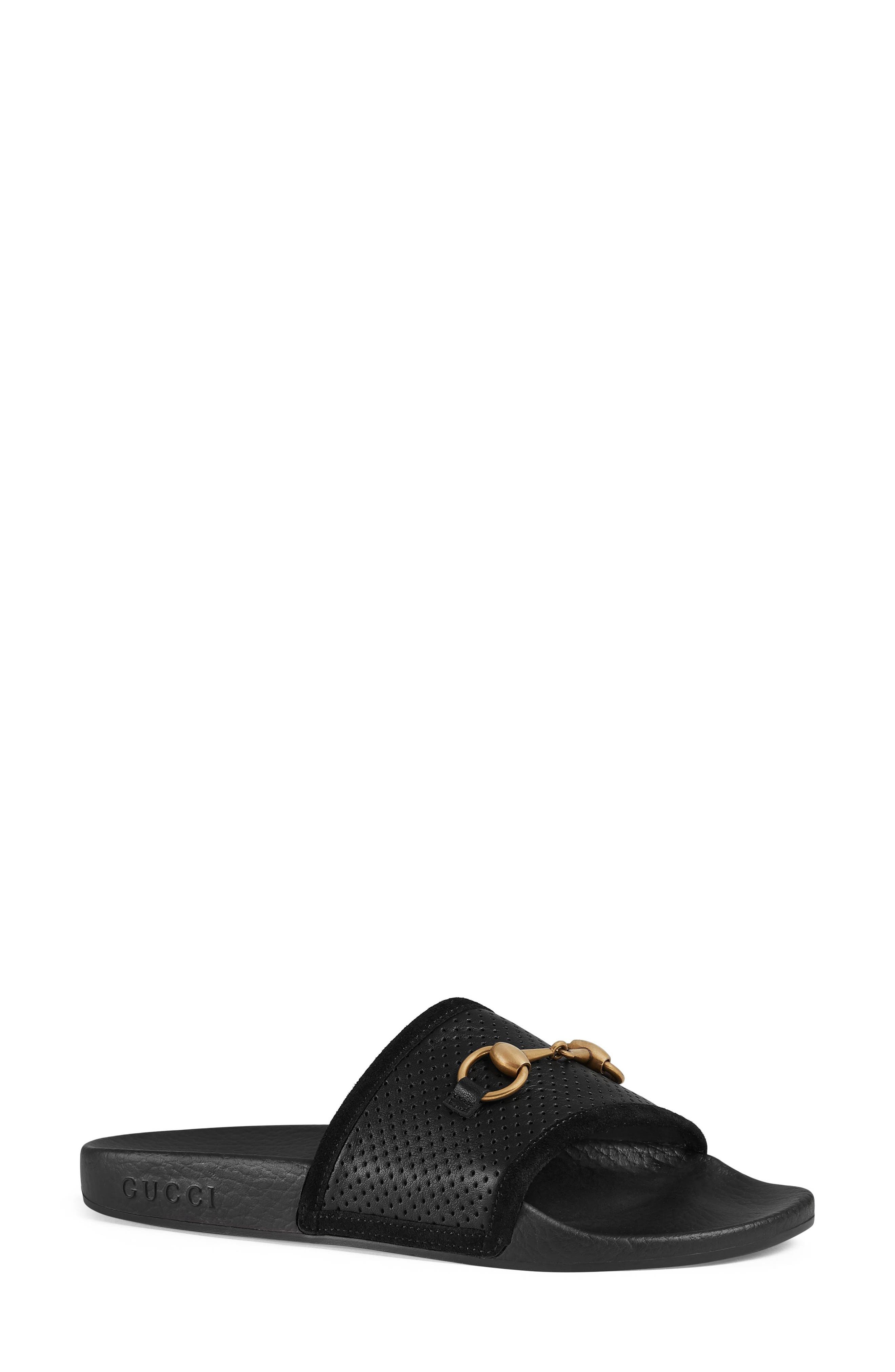 Gucci Pursuit Horsebit Slide Sandal (Women) Nordstrom