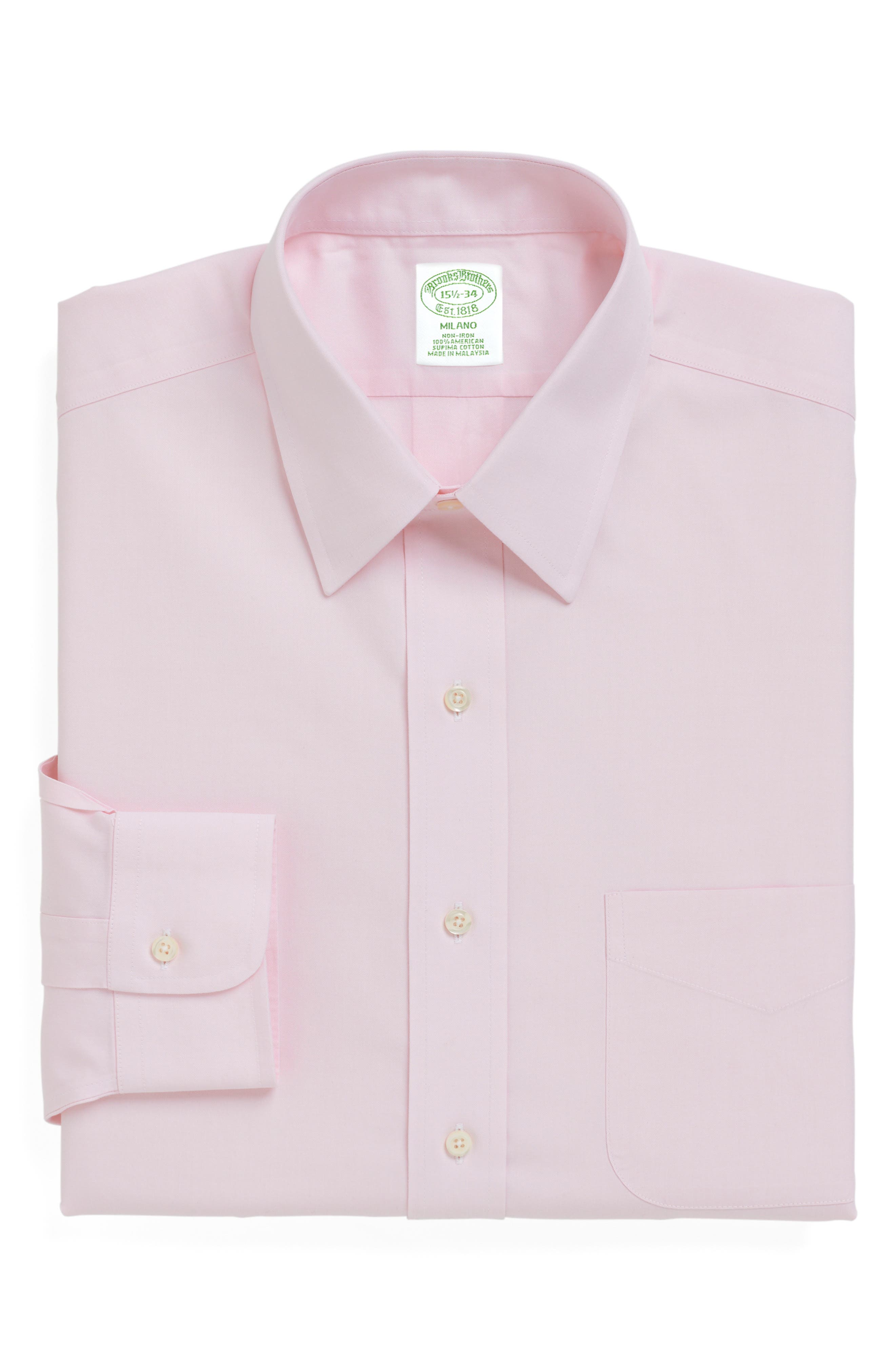 Brooks Brothers Trim Fit Solid Dress Shirt (3 For $207)