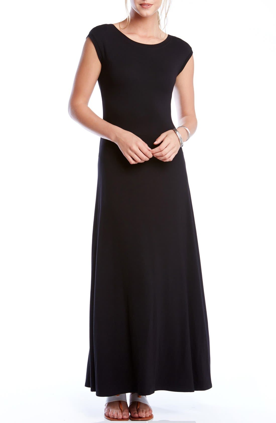 Karen Kane V-Back A-Line Maxi Dress
