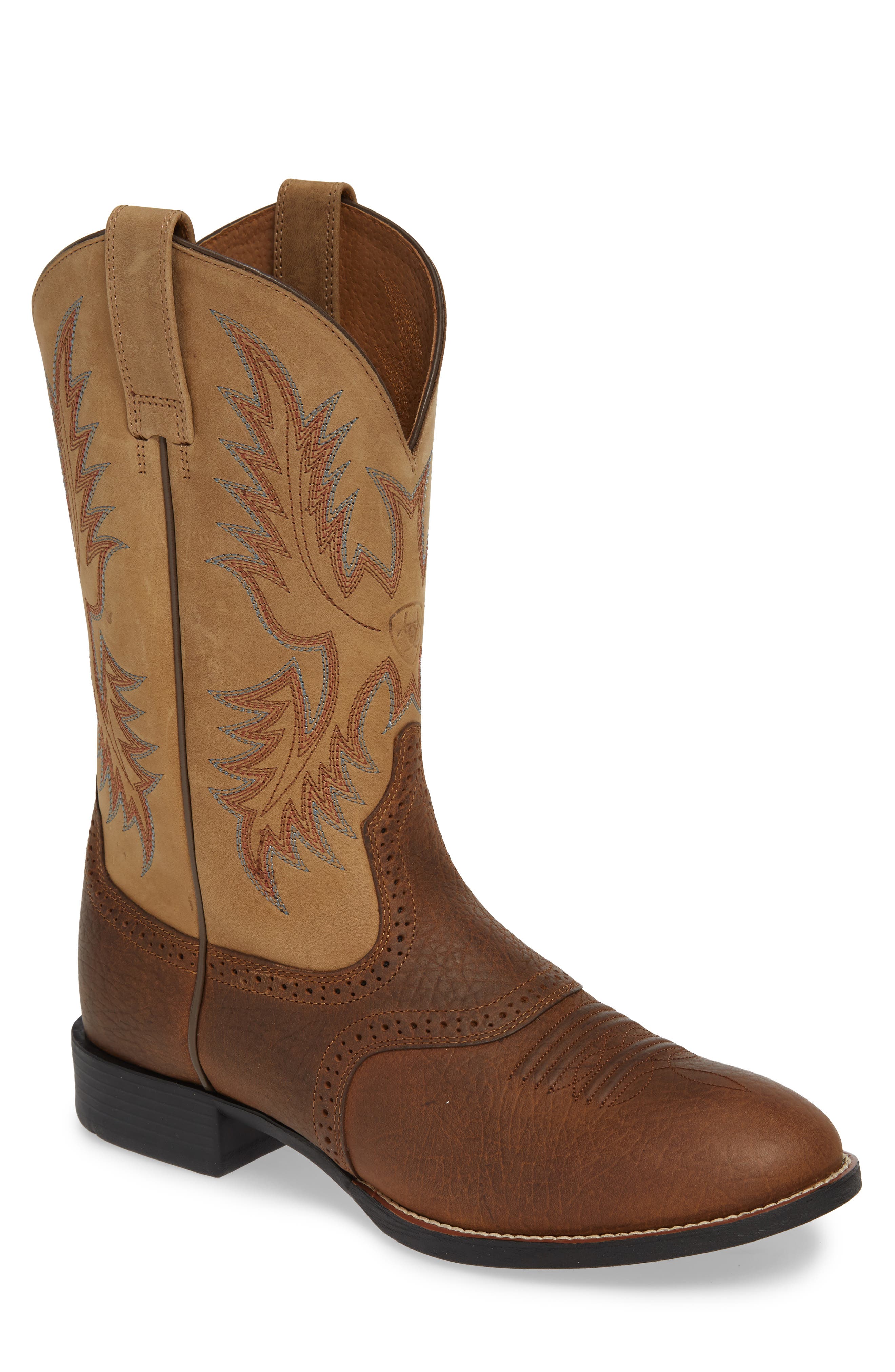 Ariat Heritage Stockman Cowboy Boot, Brown