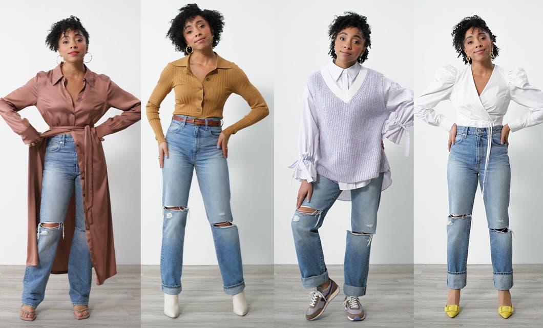 Trendy Tuesday: How to Wear Straight Leg Jeans - Merrick's Art  Straight  leg jeans outfits, Straight jeans outfit, Jeans outfit women
