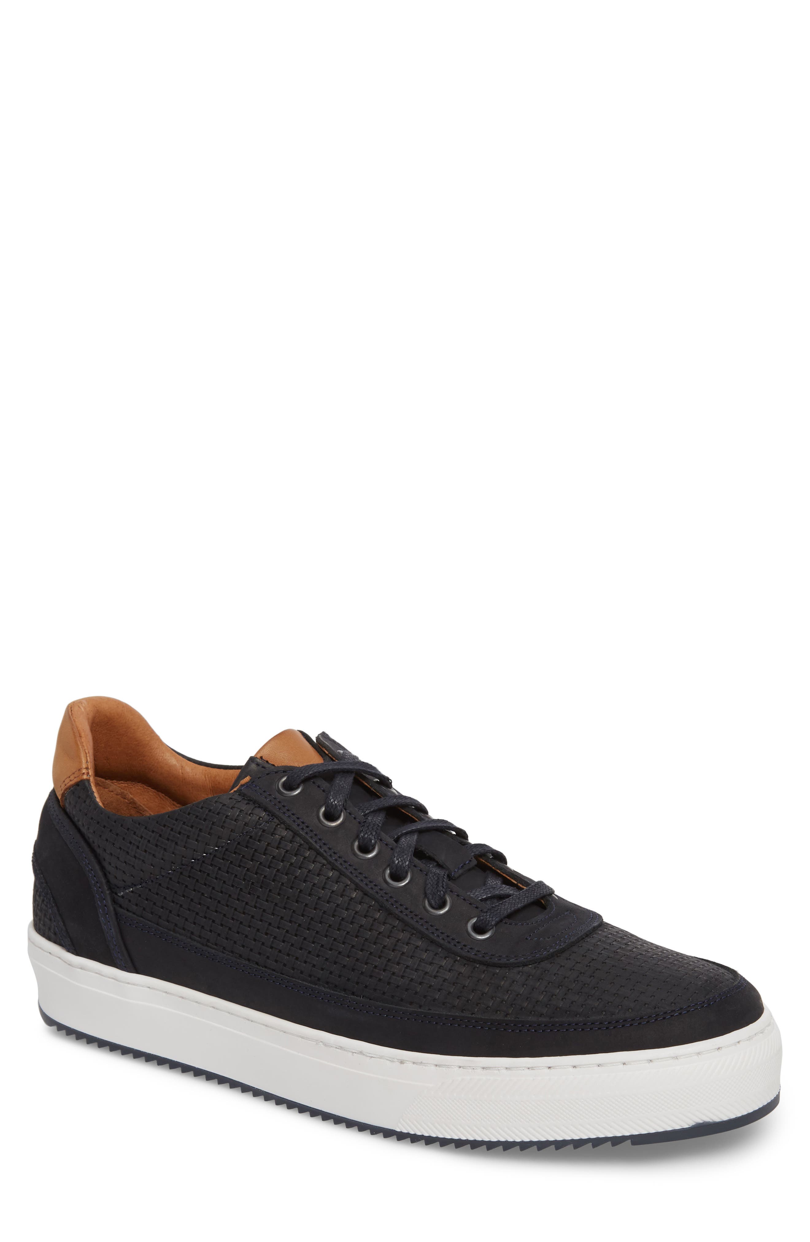 Cycleur De Luxe Montreal Textured Low Top Sneaker, Blue