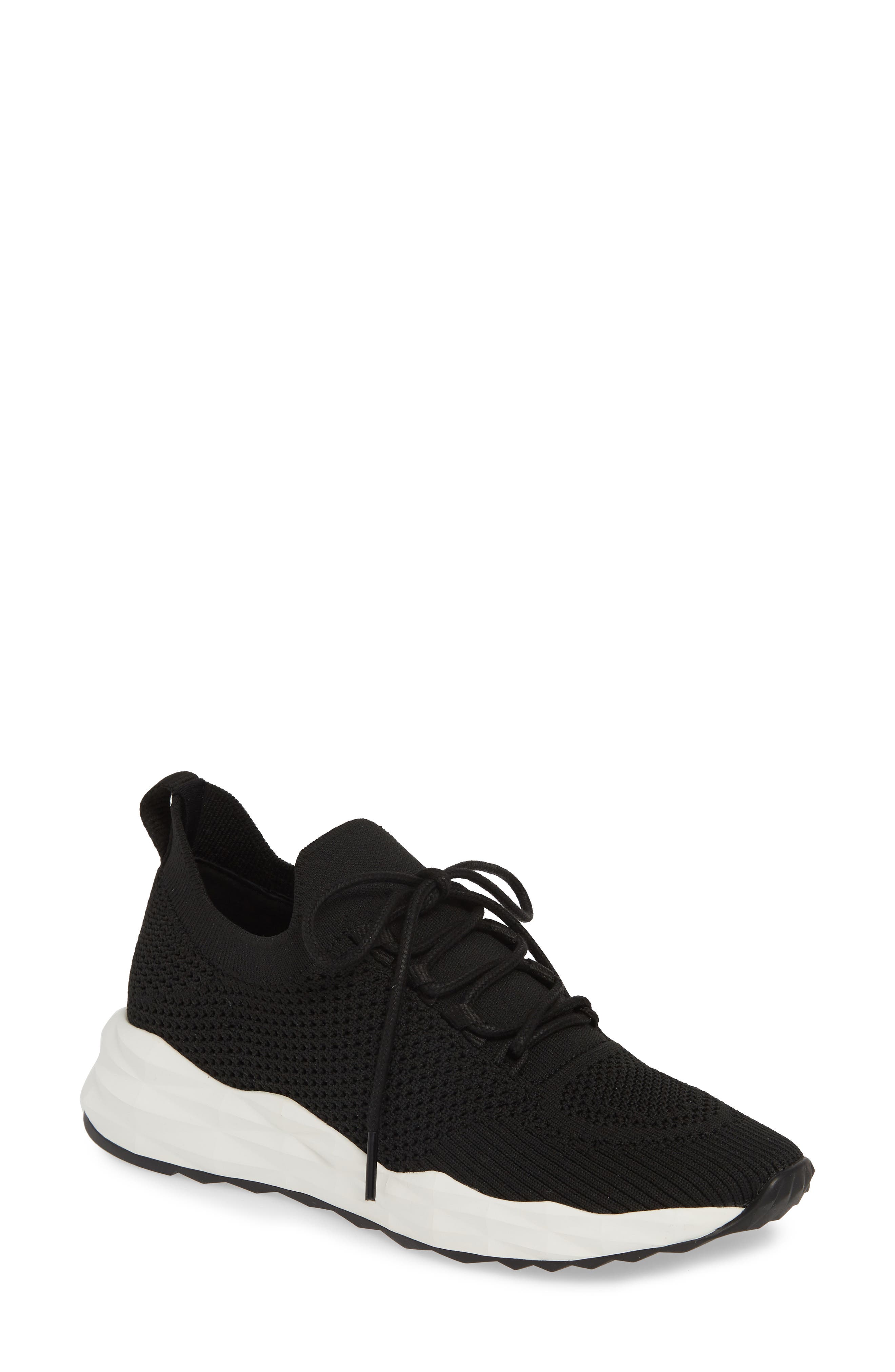 Ash Knit Skate Sneaker, Black