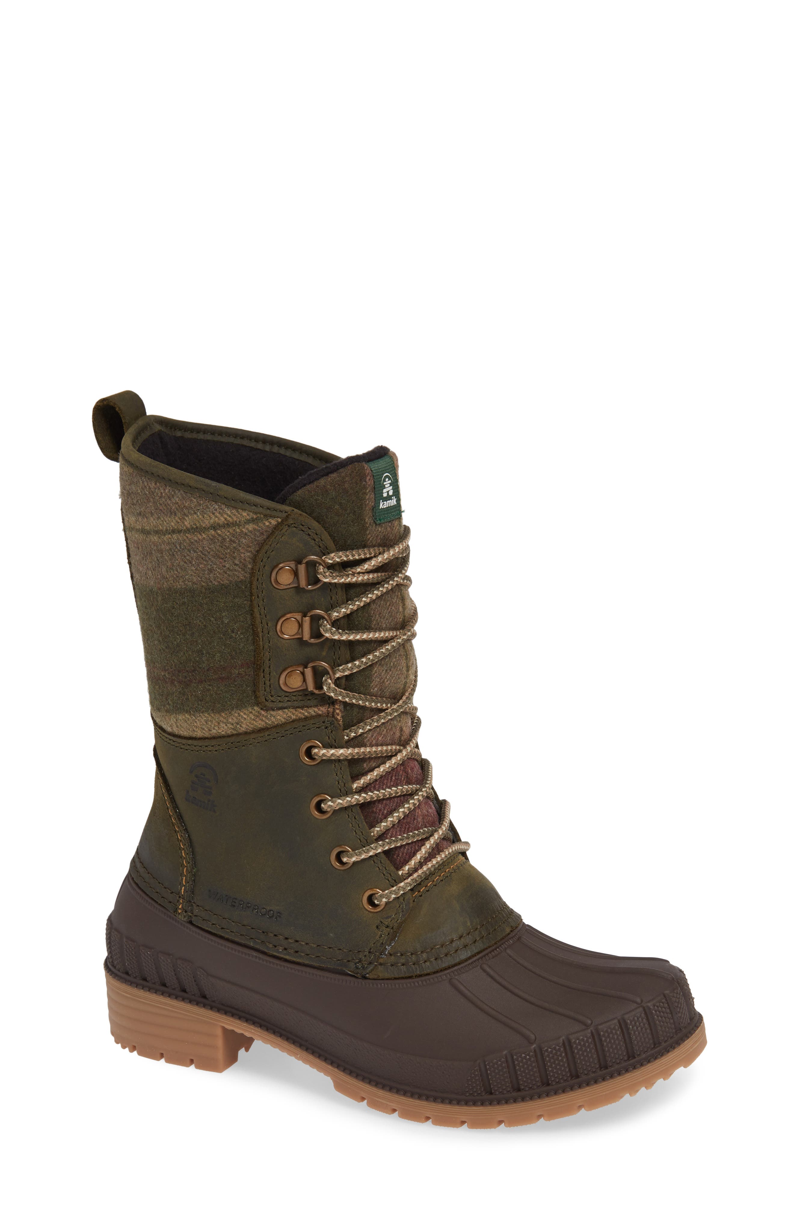 Kamik Sienna 2 Duck Waterproof Boot, Green