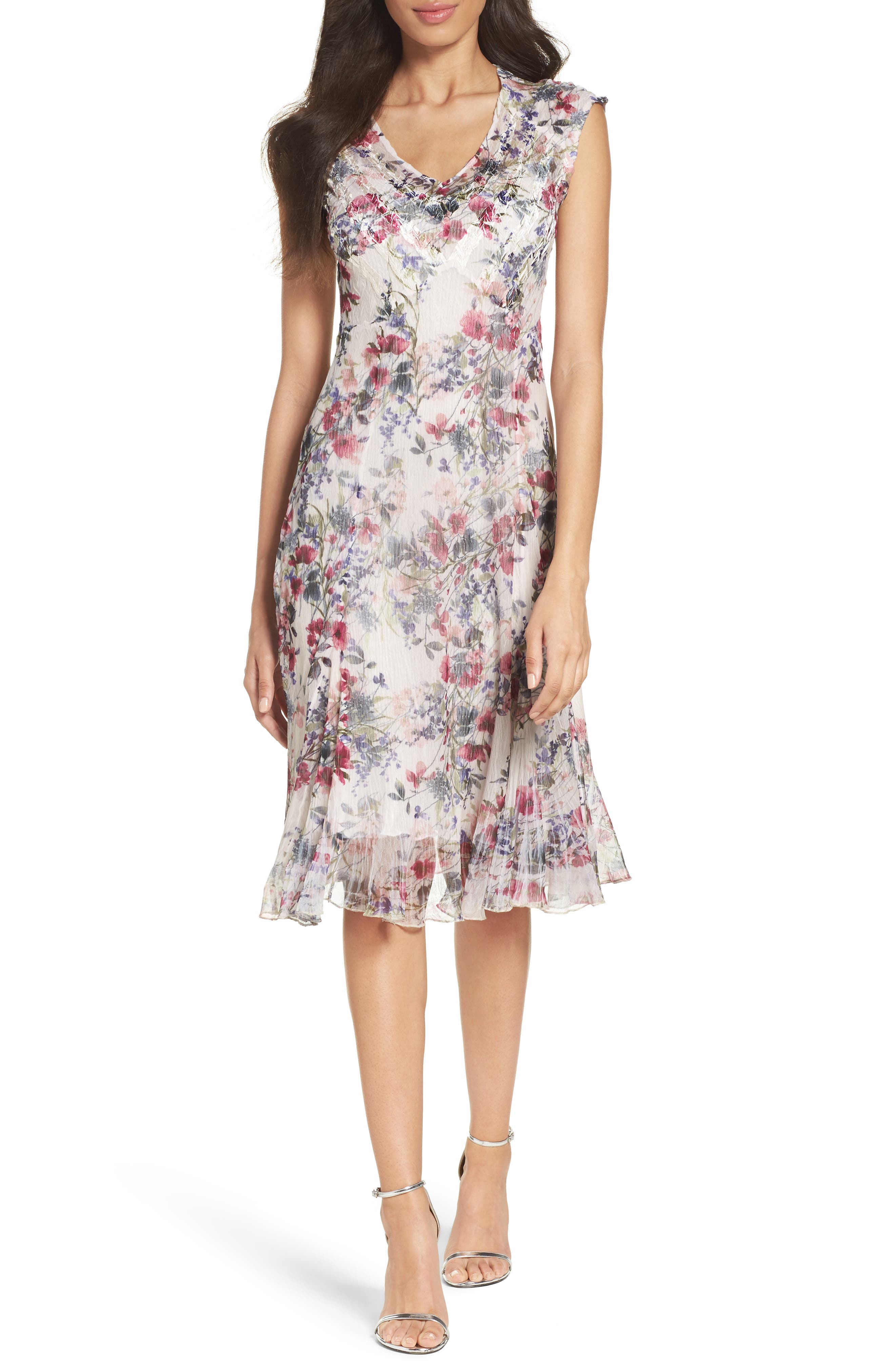 Komarov Chiffon Midi Dress