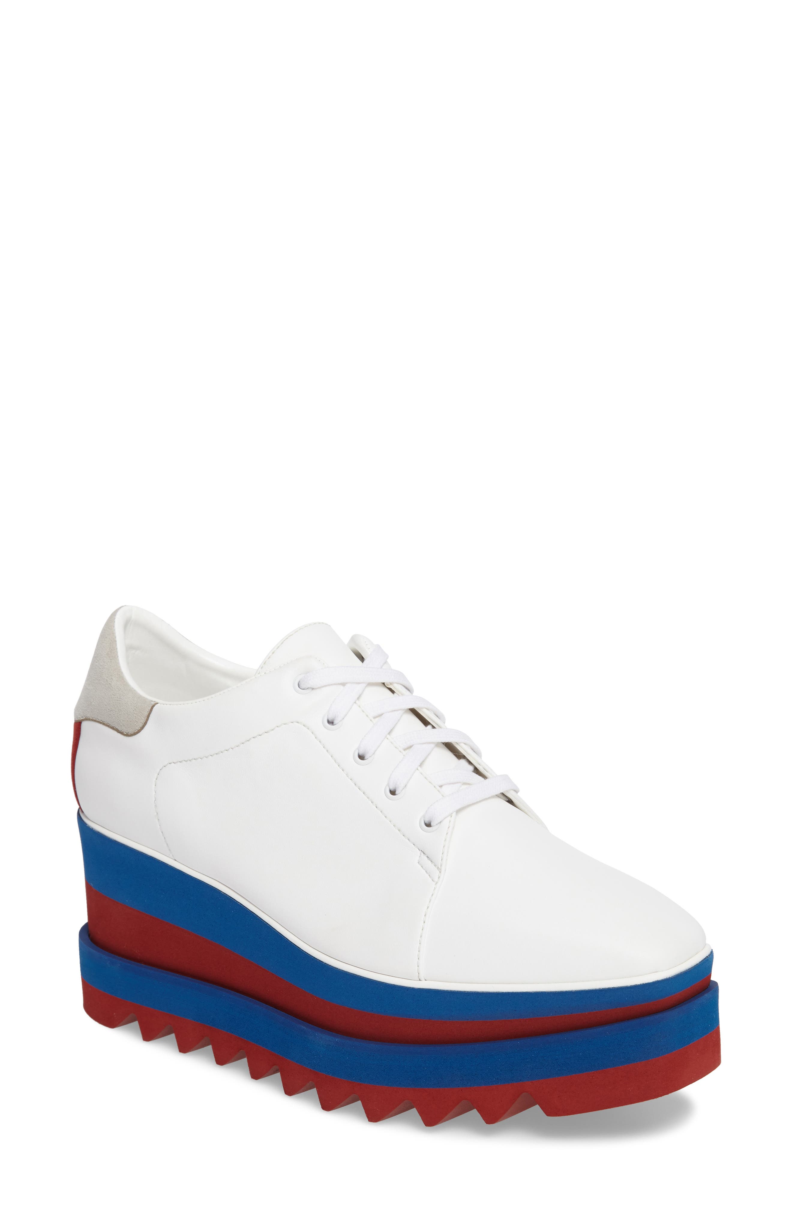 Stella Mccartney Sneak-Elyse Flatform Sneaker, White