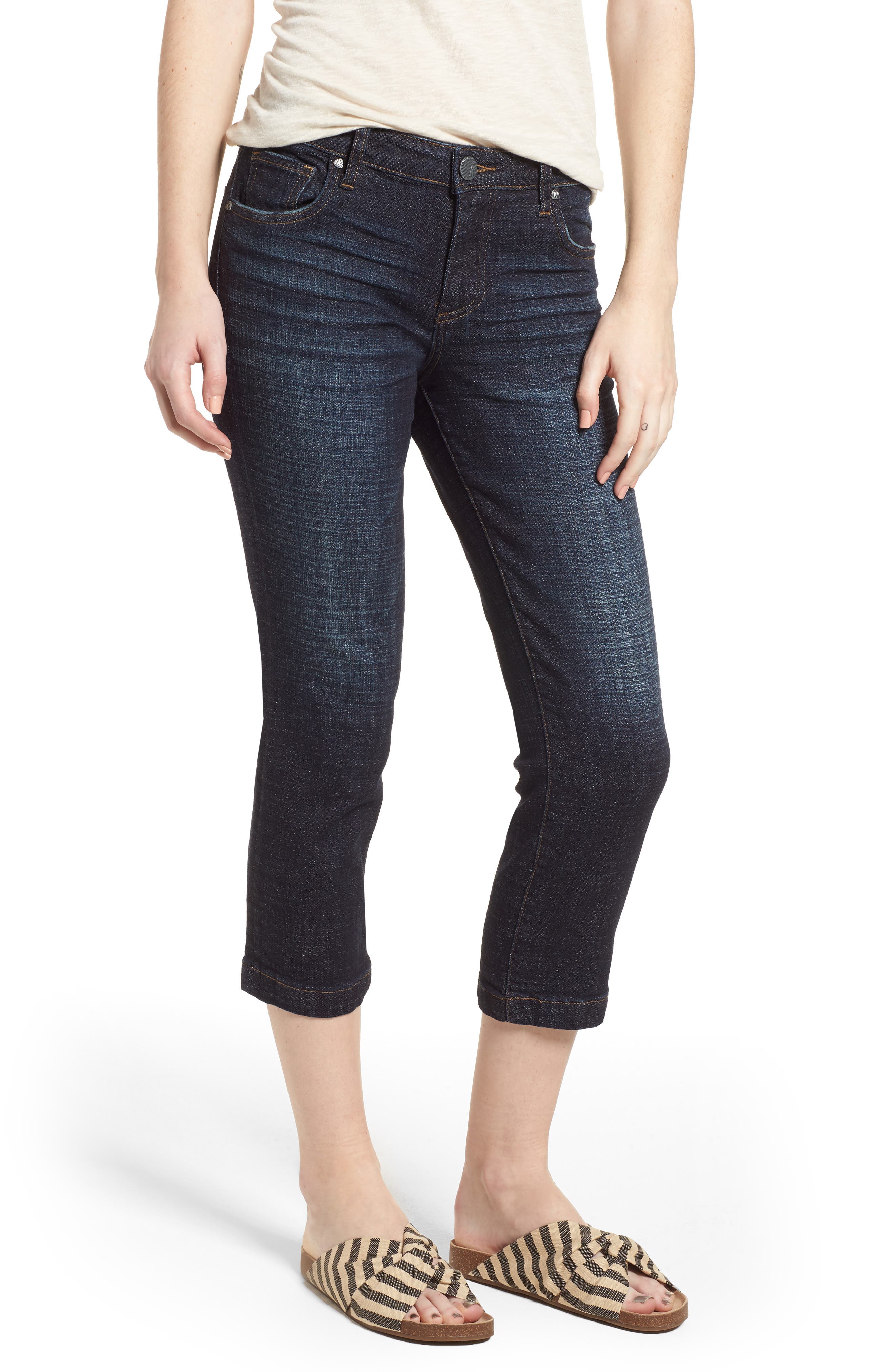 Petite Kut From The Kloth Lauren Crop Jeans, Blue