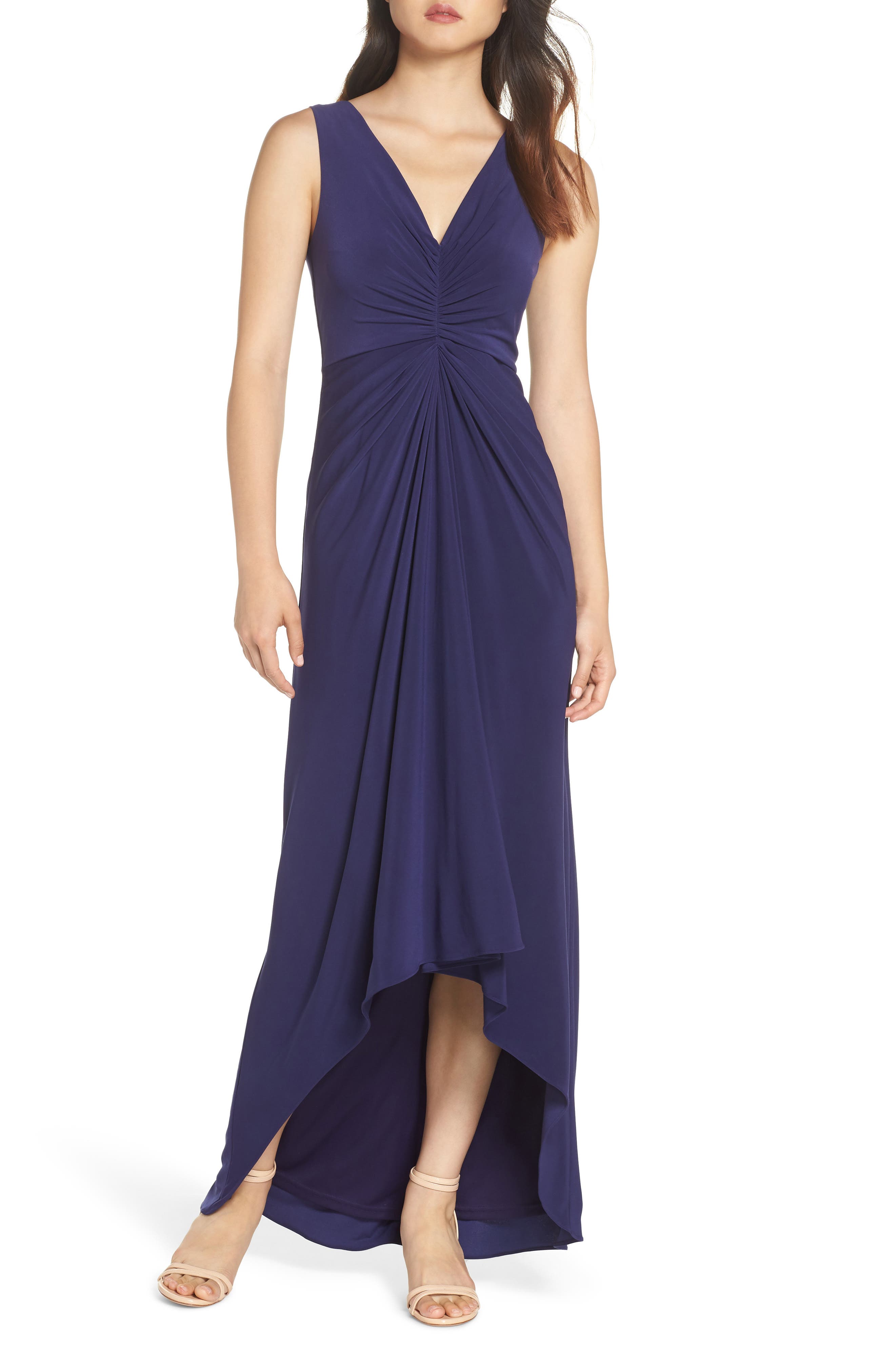 Adrianna Papell Draped Jersey Dress