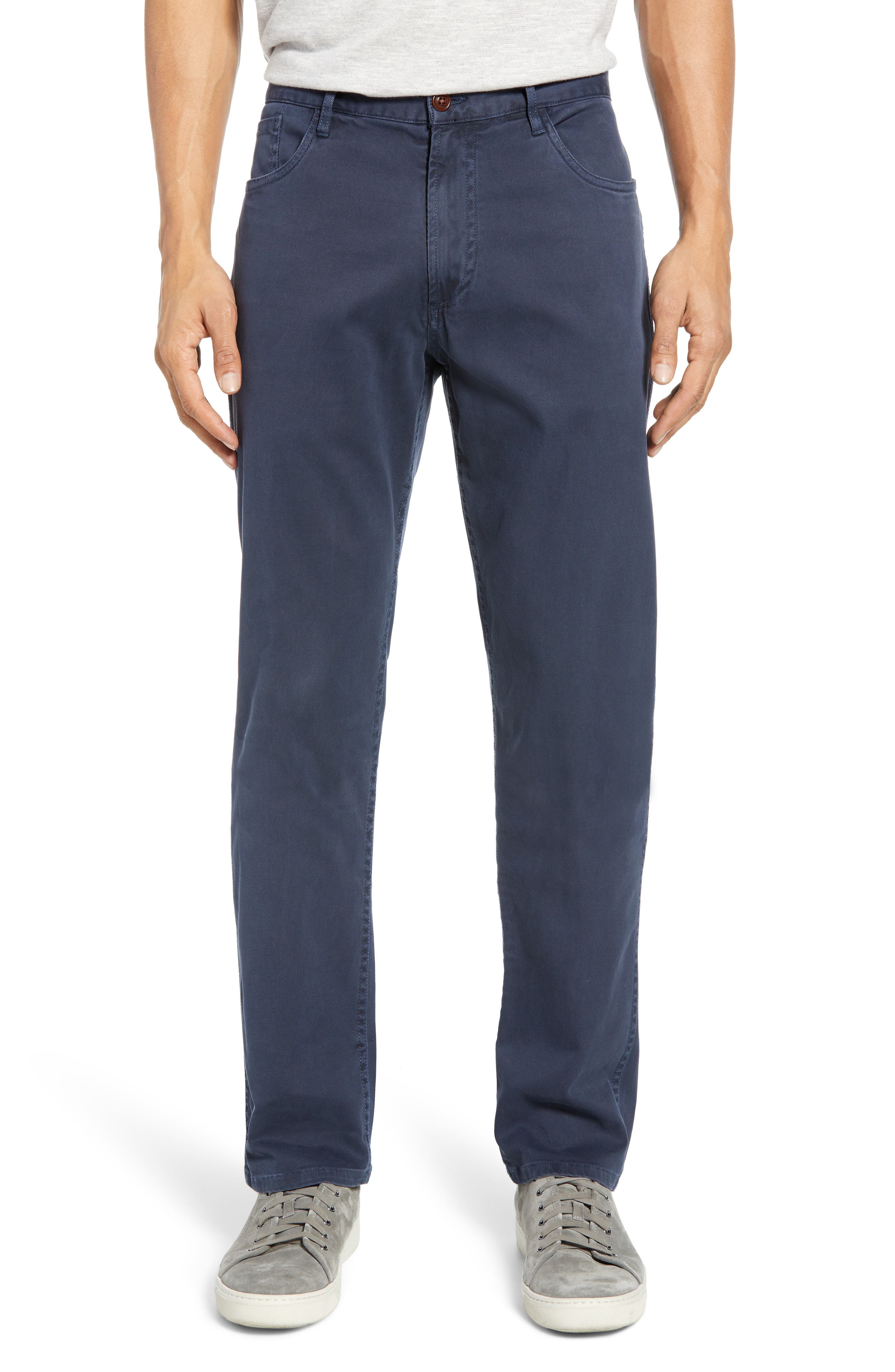 Faherty Comfort Twill 5-Pocket Pants, Blue